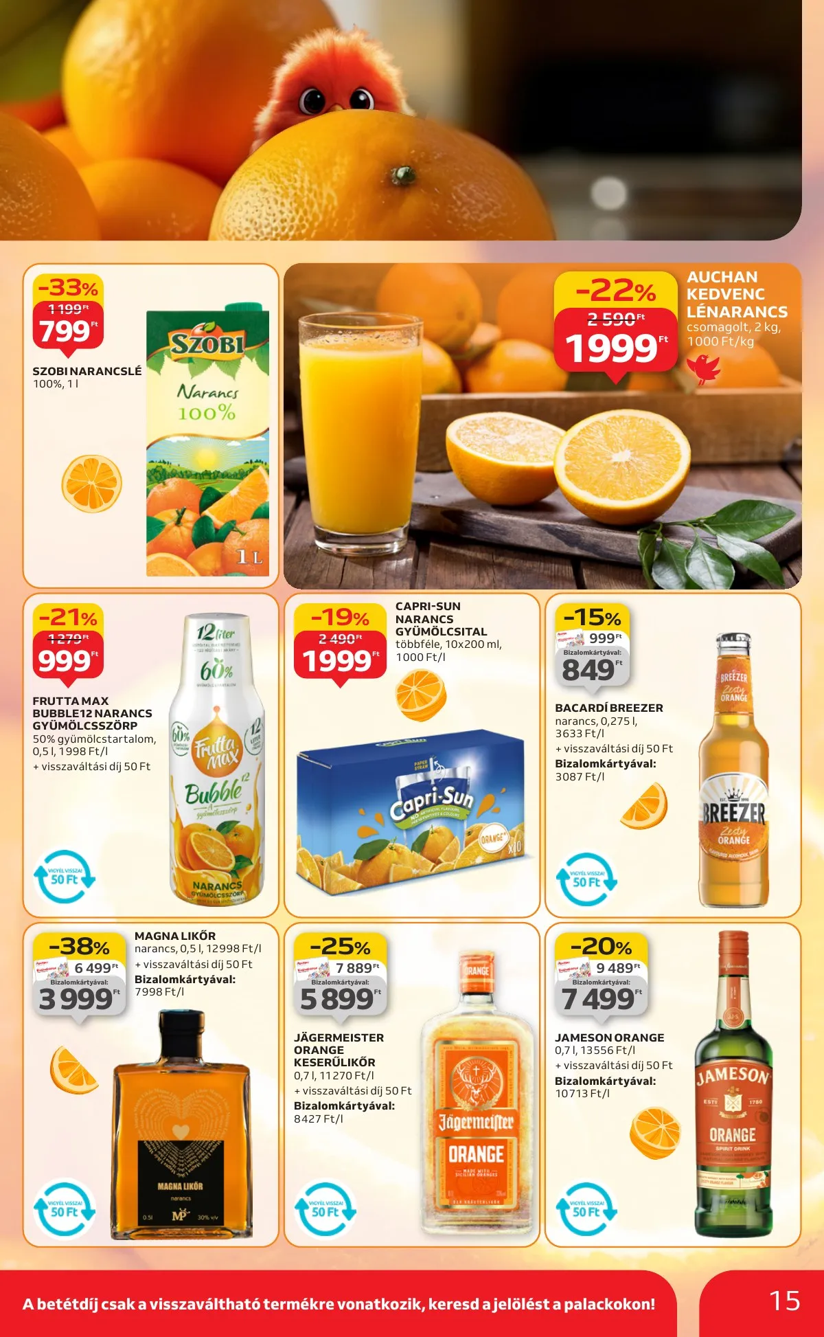 Auchan akciós újság Hipermarket 09.18–09.24 – 15. oldal
