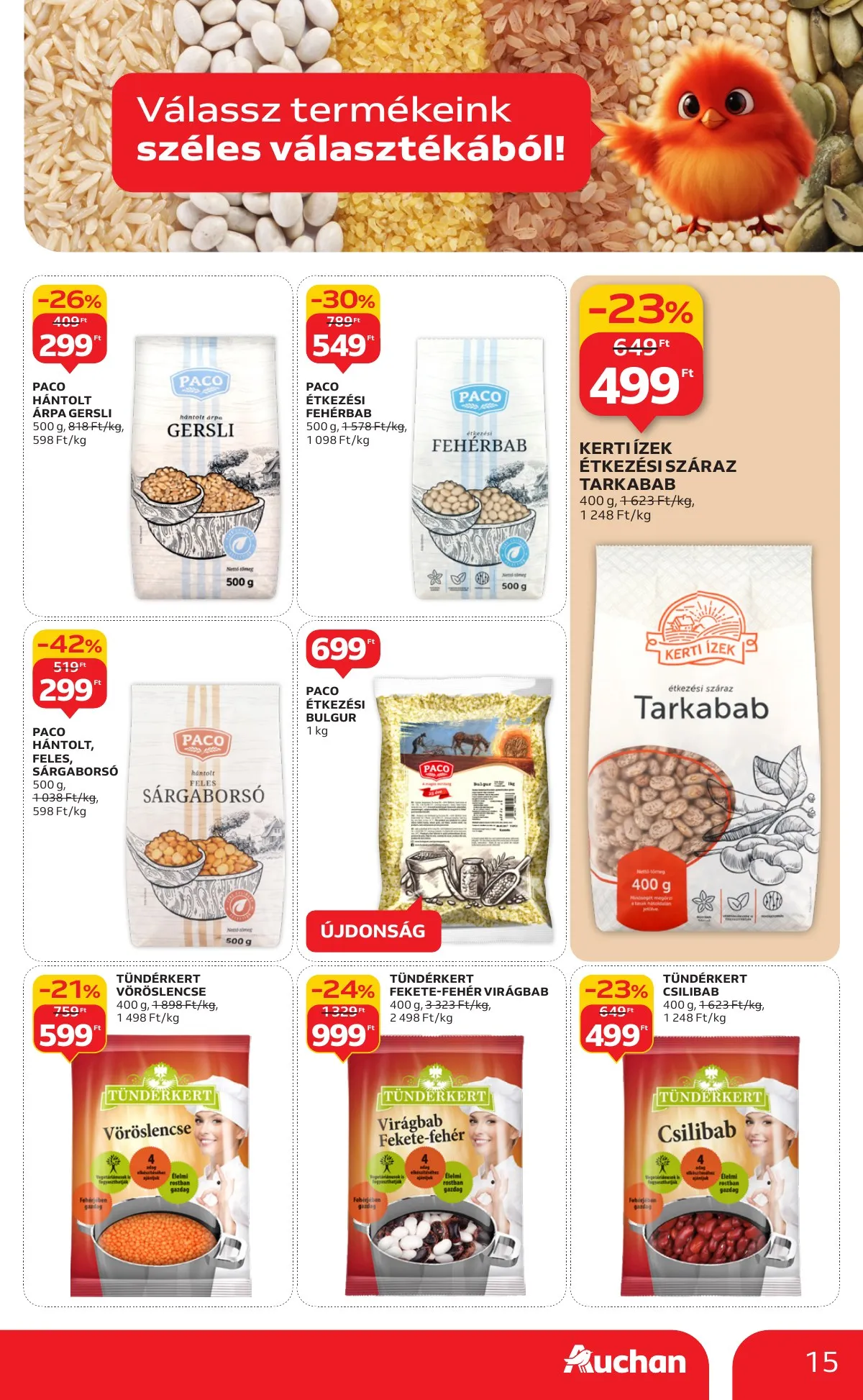 Auchan akciós újság Hipermarket 09.25–10.01 – 15. oldal