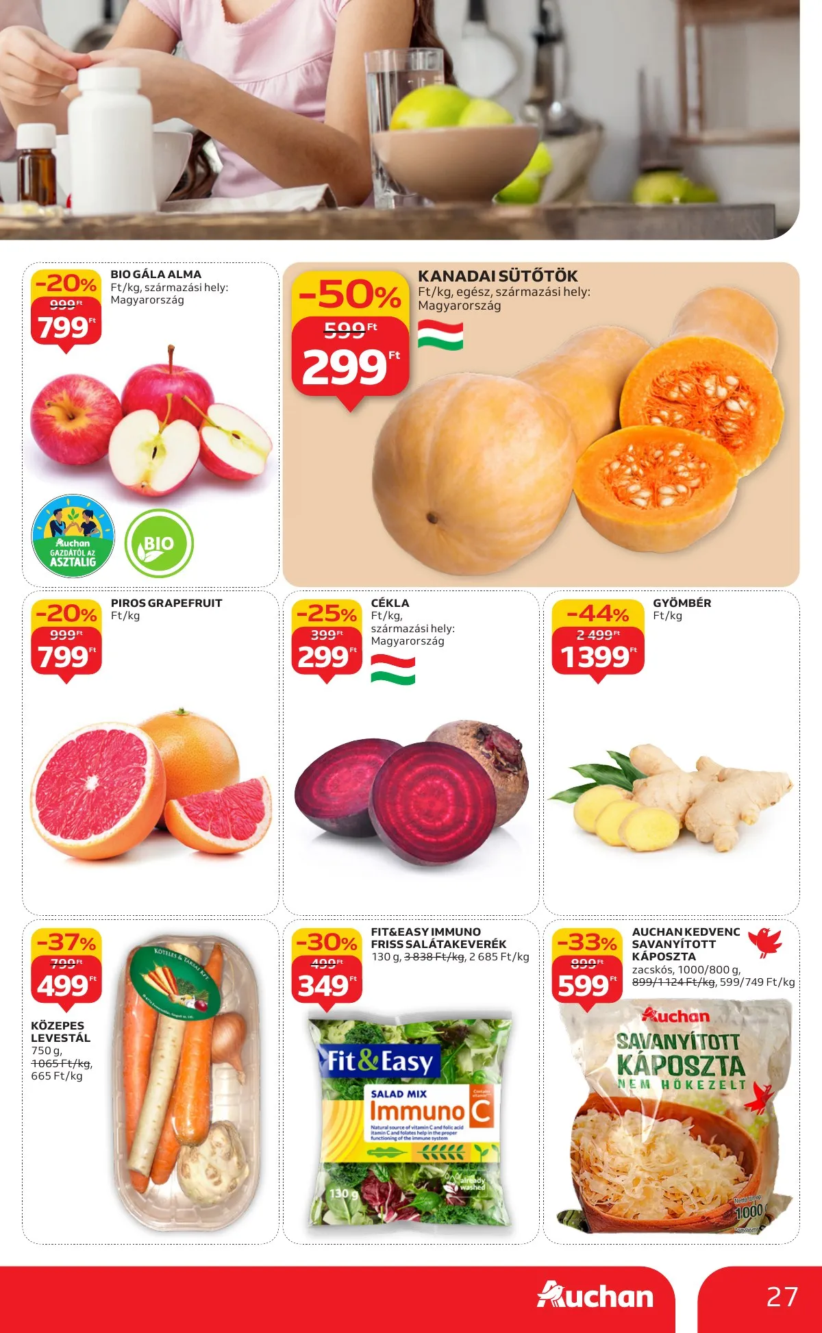 Auchan akciós újság Hipermarket 09.25–10.01 – 27. oldal