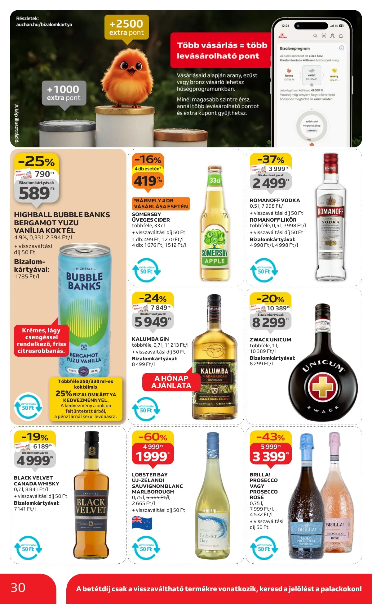 Auchan akciós újság Hipermarket 09.25–10.01 – 30. oldal