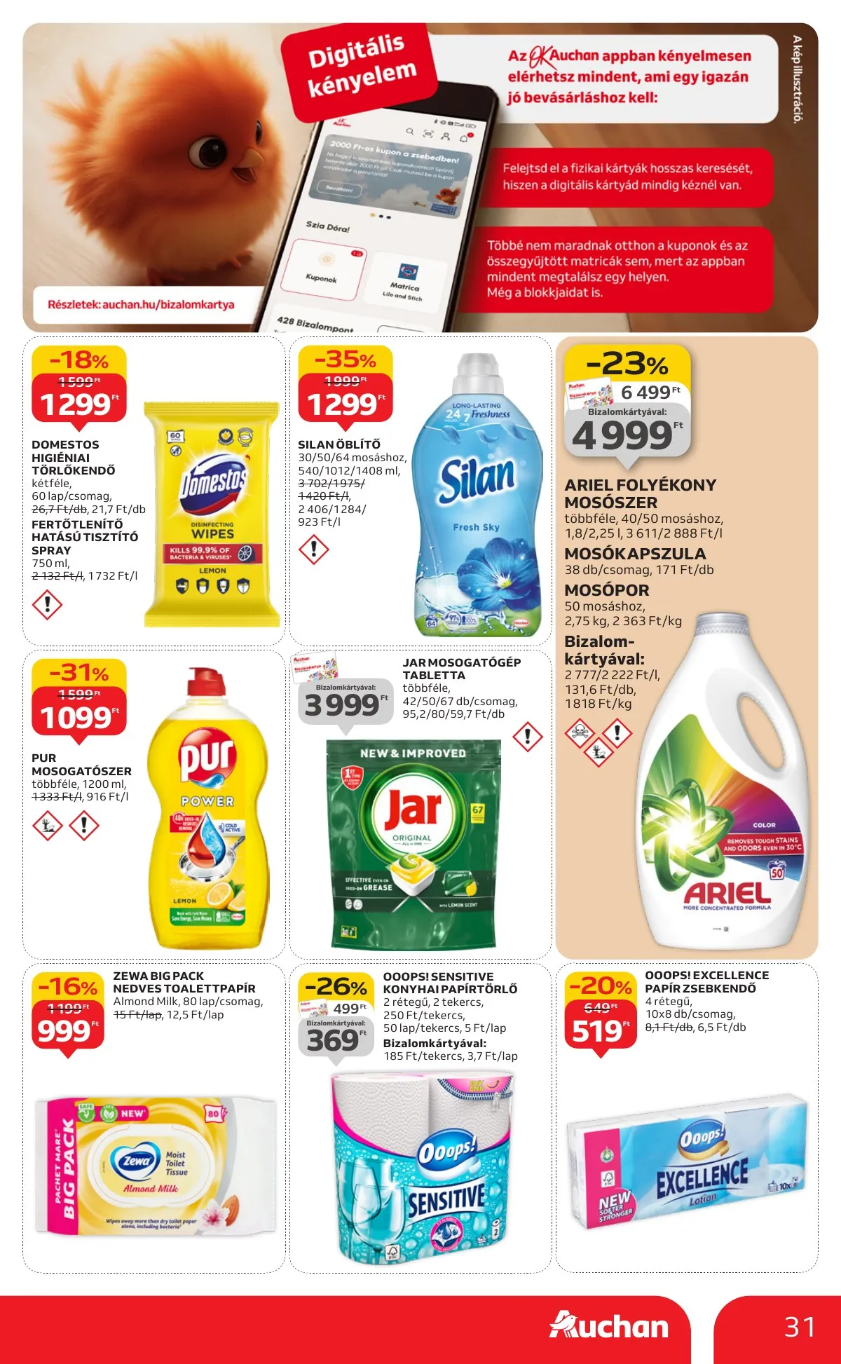 Auchan akciós újság Hipermarket 09.25–10.01 – 31. oldal