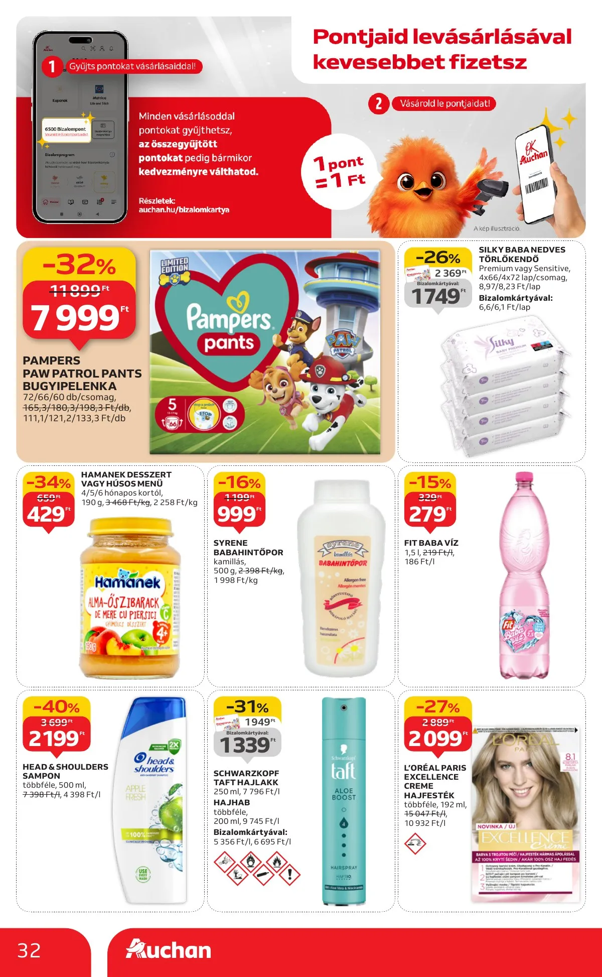 Auchan akciós újság Hipermarket 09.25–10.01 – 32. oldal
