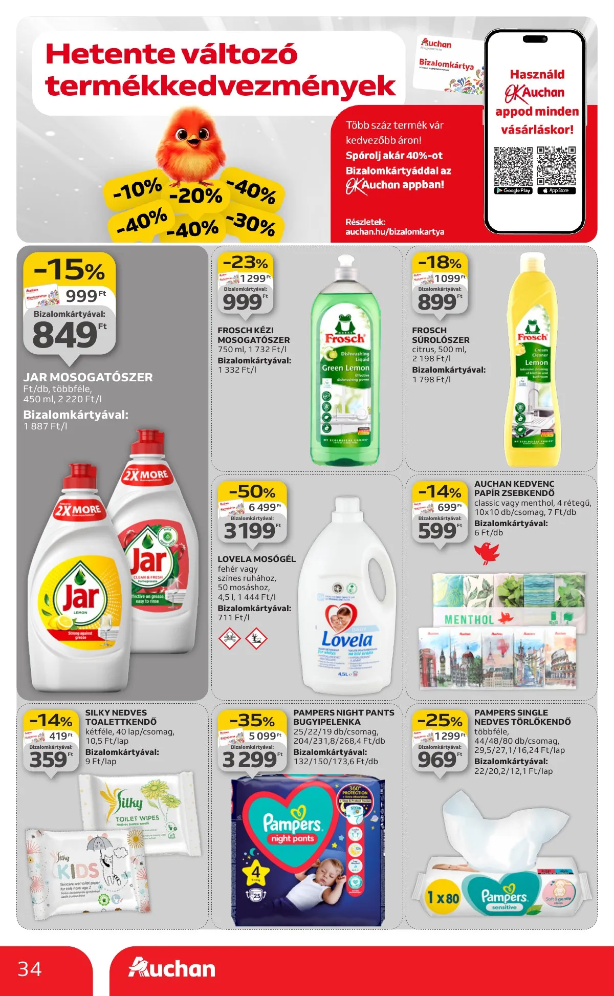Auchan akciós újság Hipermarket 09.25–10.01 – 34. oldal