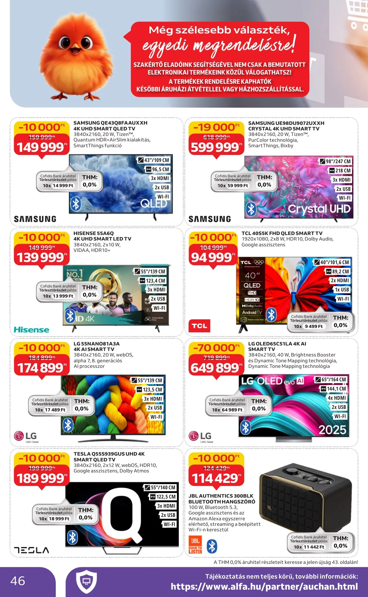 Auchan akciós újság Hipermarket 09.25–10.01 – 46. oldal