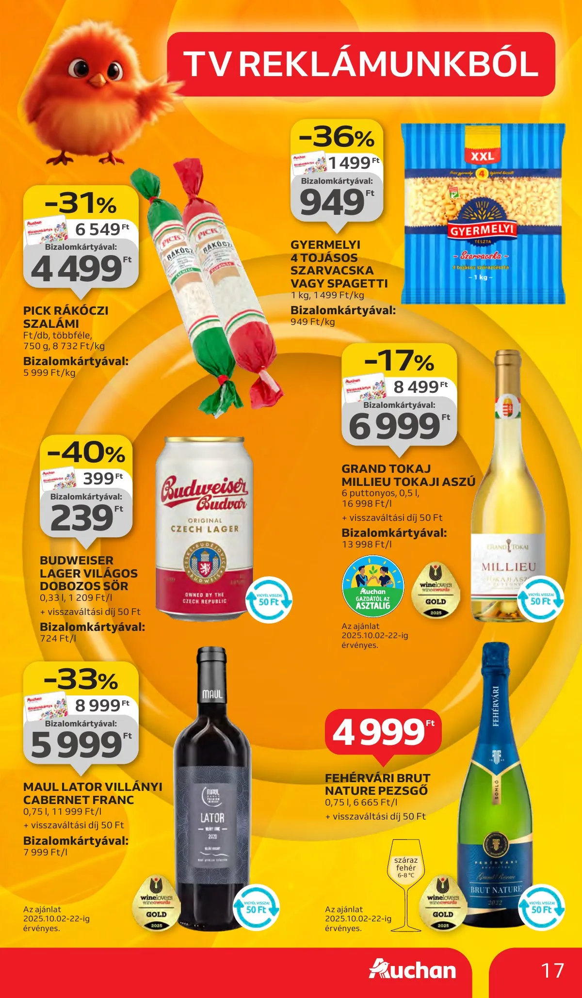 Auchan akciós újság Hipermarket 10.02–10.09 – 17. oldal