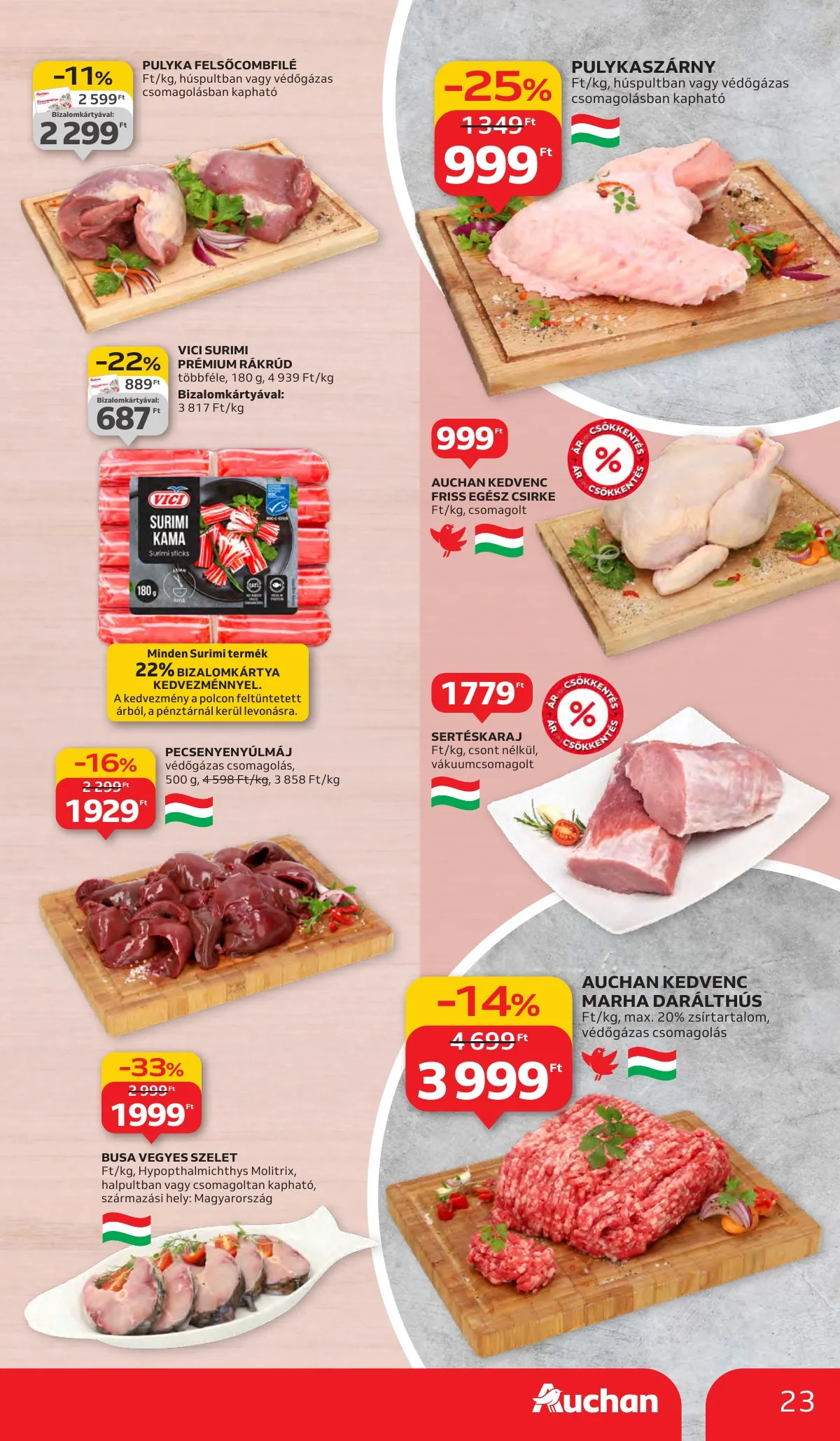 Auchan akciós újság Hipermarket 10.02–10.09 – 23. oldal