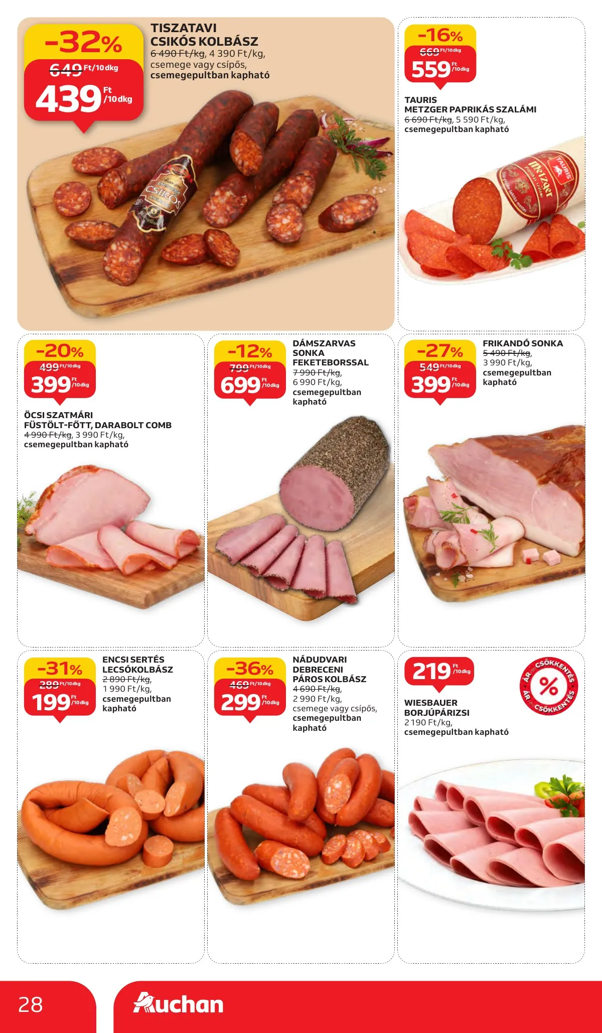 Auchan akciós újság Hipermarket 10.02–10.09 – 28. oldal