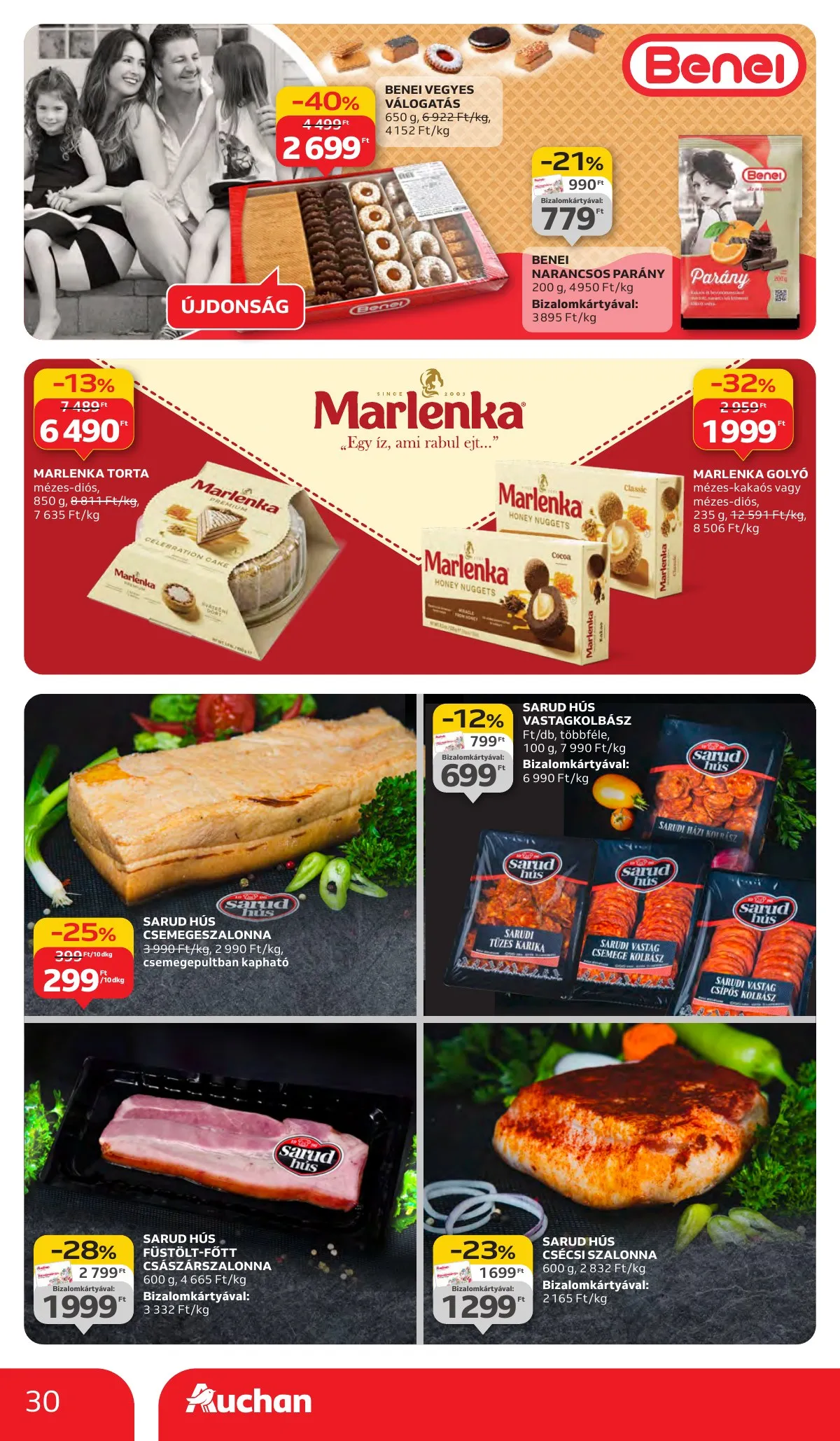 Auchan akciós újság Hipermarket 10.02–10.09 – 30. oldal