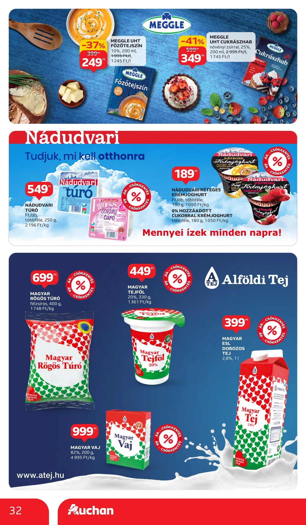 Auchan akciós újság Hipermarket 10.02–10.09 – 32. oldal