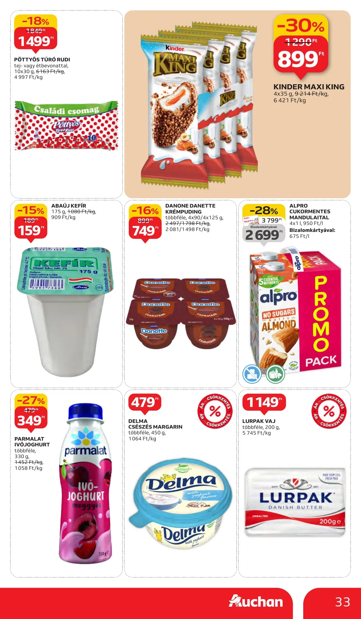 Auchan akciós újság Hipermarket 10.02–10.09 – 33. oldal