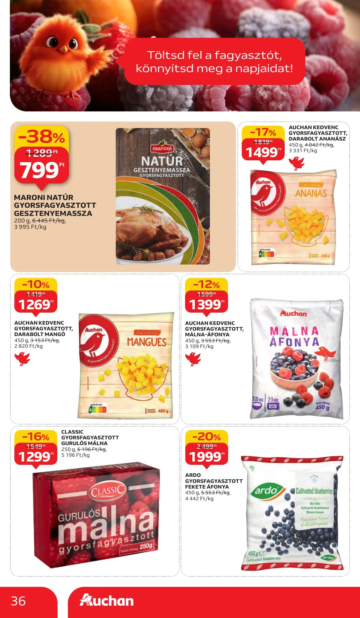 Auchan akciós újság Hipermarket 10.02–10.09 – 36. oldal