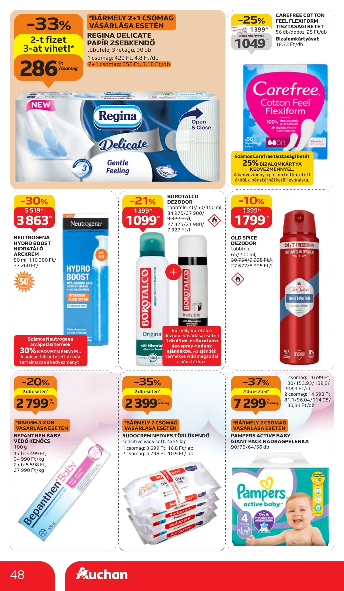 Auchan akciós újság Hipermarket 10.02–10.09 – 48. oldal