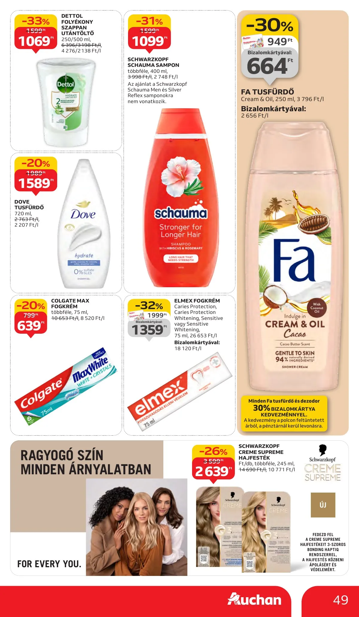 Auchan akciós újság Hipermarket 10.02–10.09 – 49. oldal
