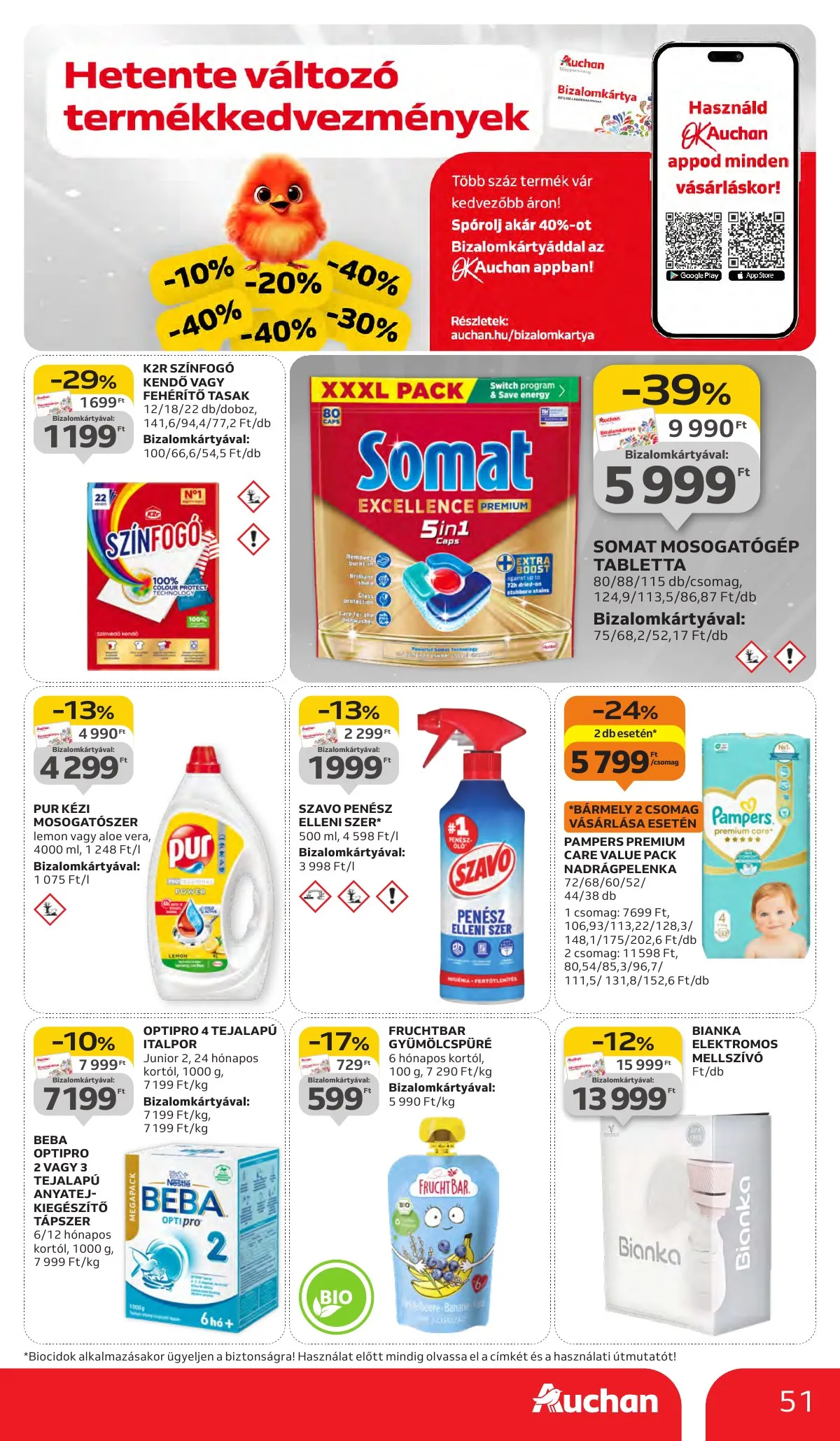 Auchan akciós újság Hipermarket 10.02–10.09 – 51. oldal