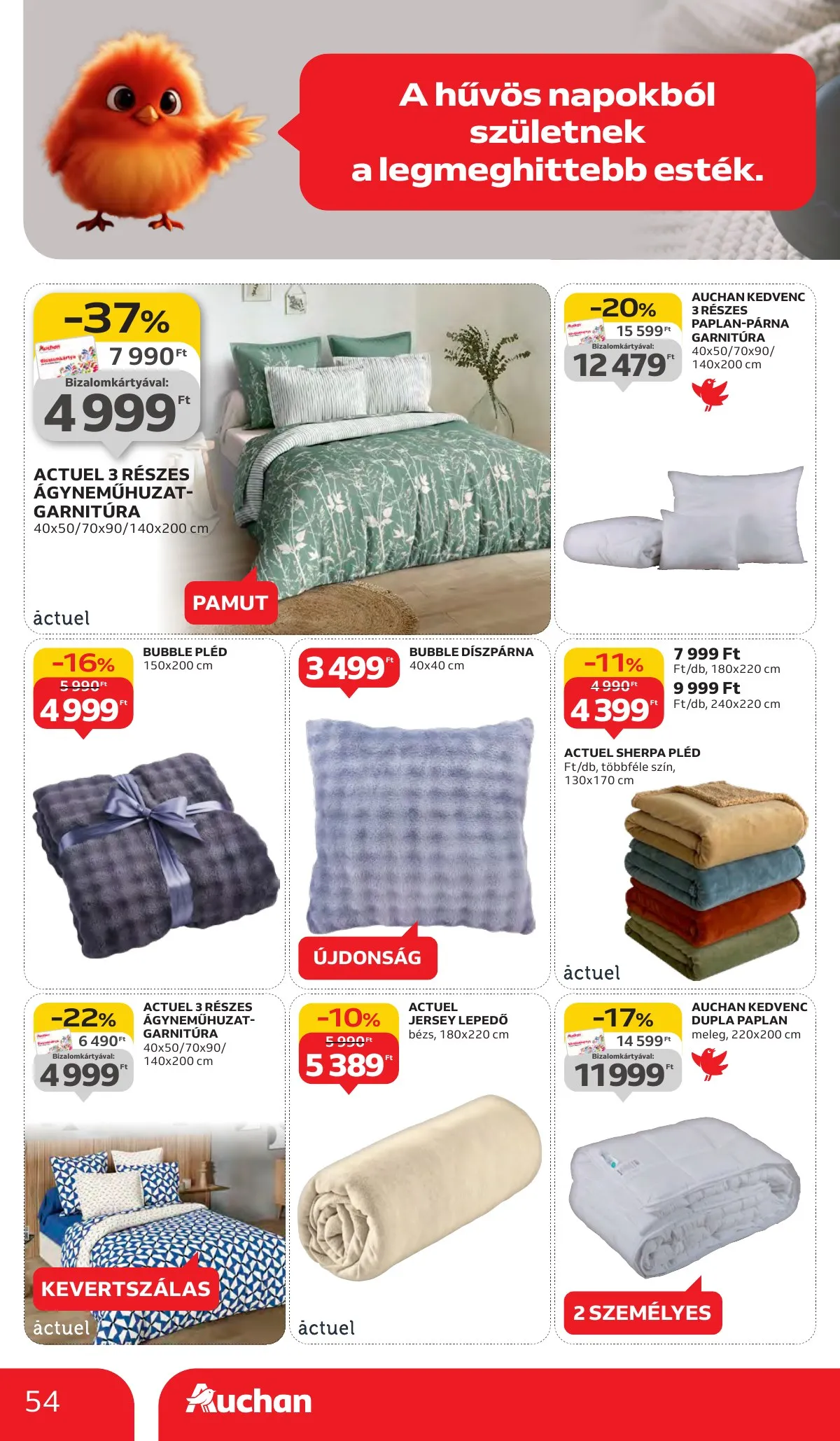 Auchan akciós újság Hipermarket 10.02–10.09 – 54. oldal