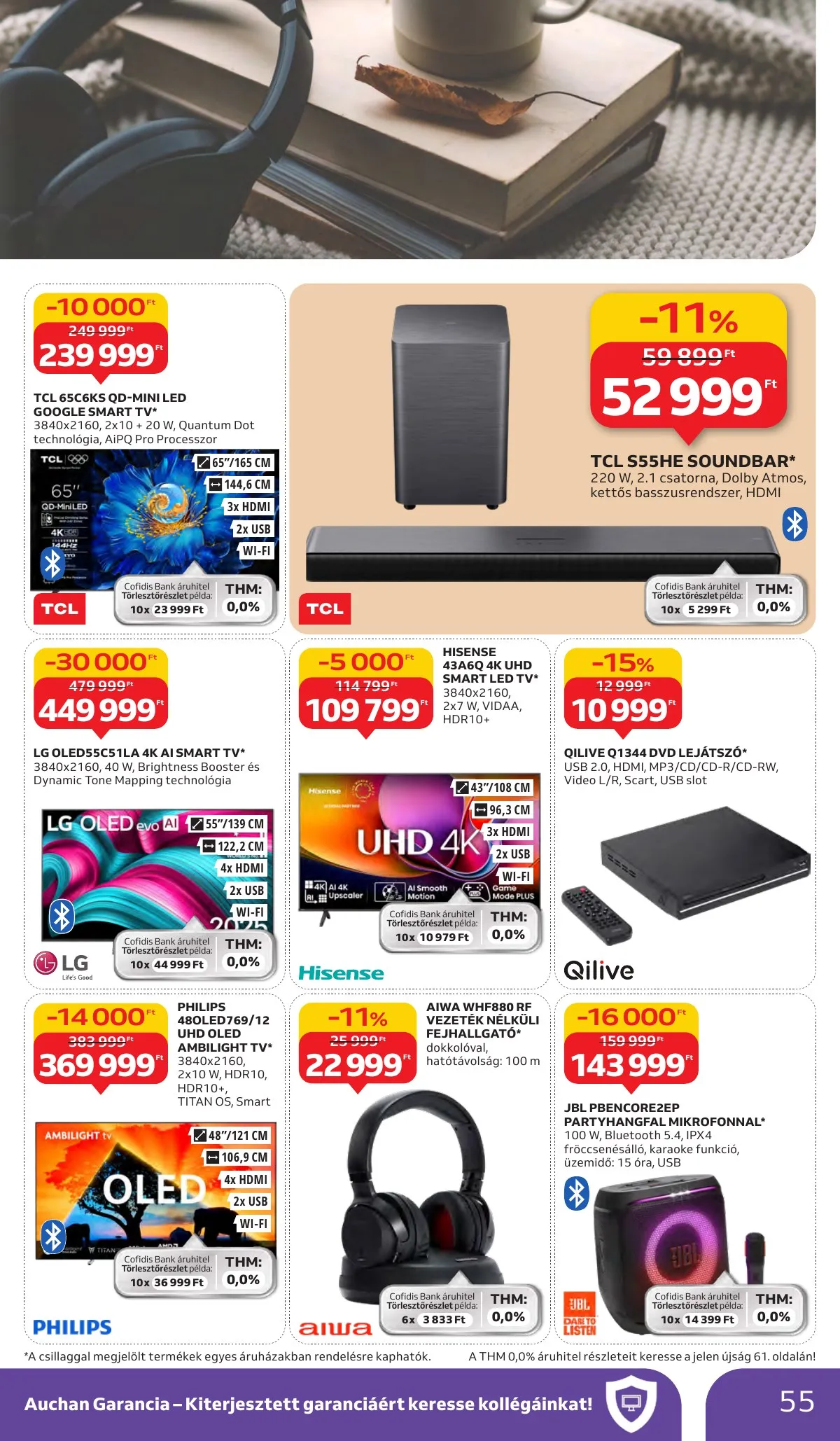 Auchan akciós újság Hipermarket 10.02–10.09 – 55. oldal