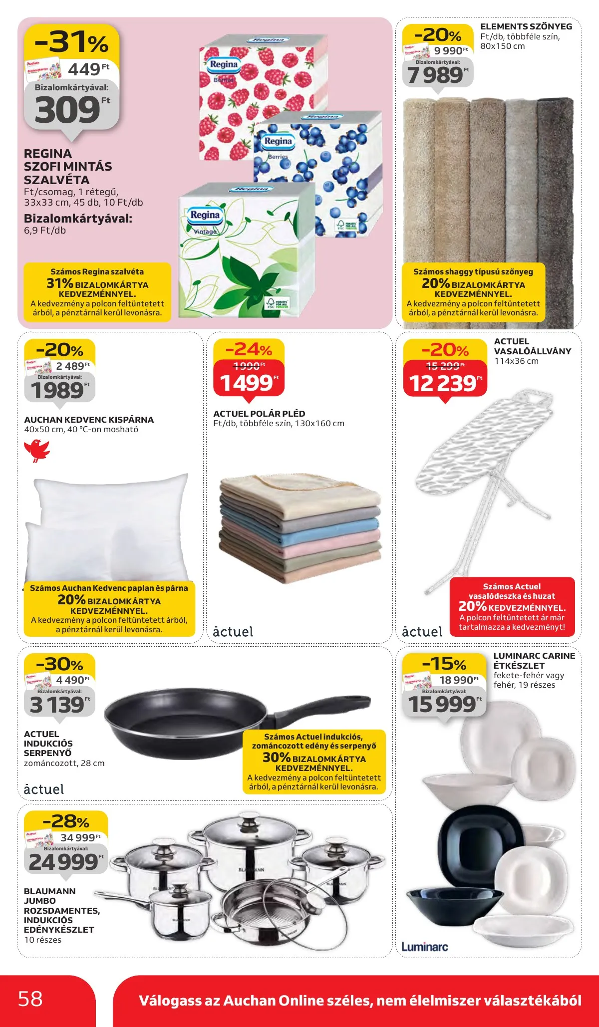 Auchan akciós újság Hipermarket 10.02–10.09 – 58. oldal