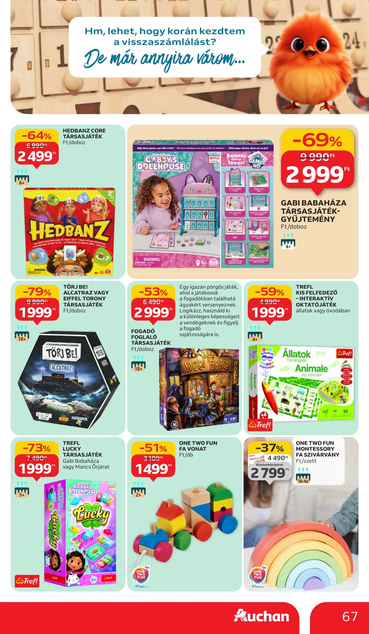Auchan akciós újság Hipermarket 10.02–10.09 – 67. oldal