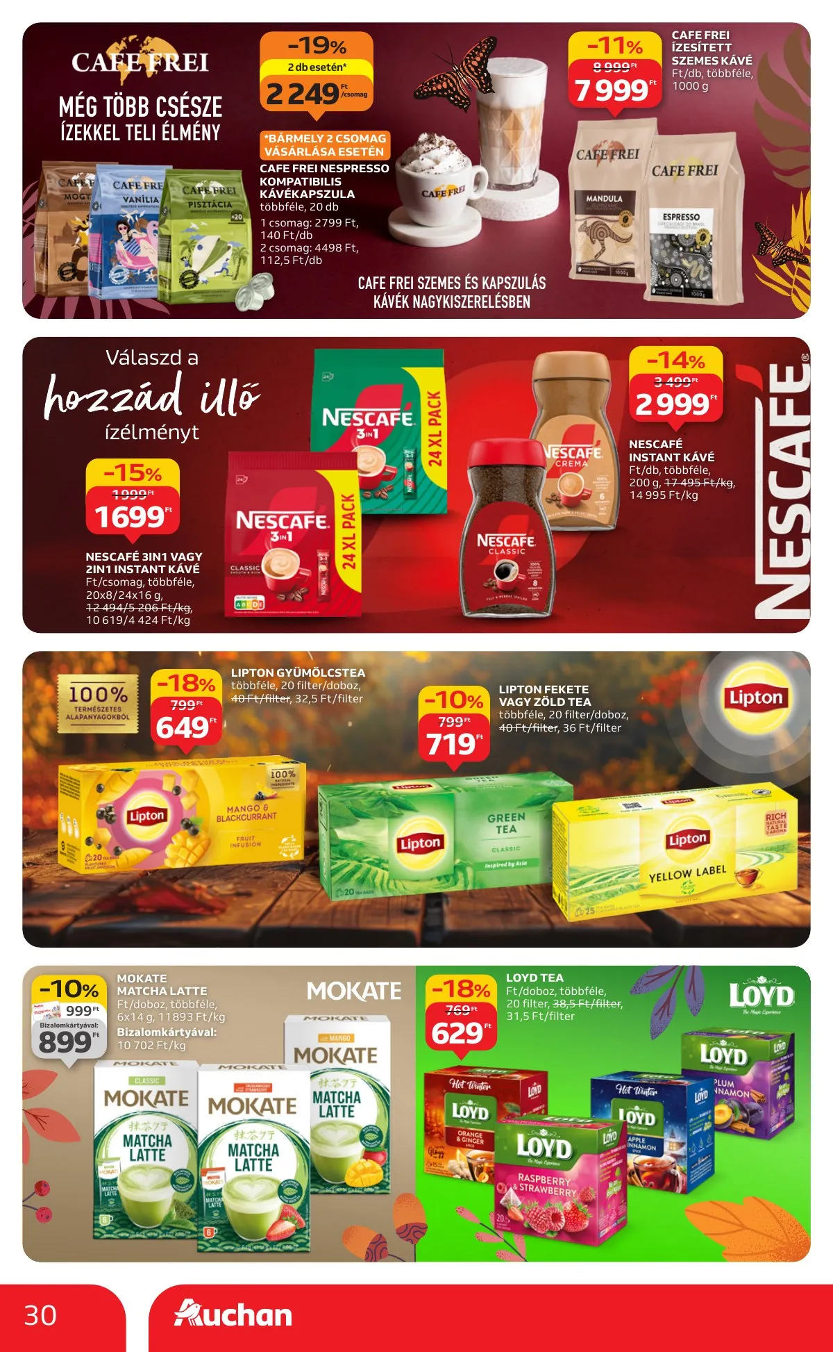 Auchan akciós újság Hipermarket 10.09–10.15 – 30. oldal