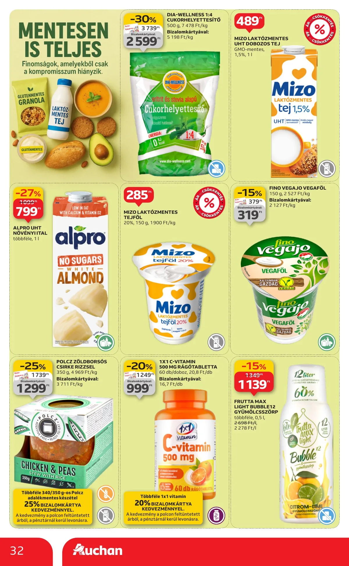 Auchan akciós újság Hipermarket 10.09–10.15 – 32. oldal