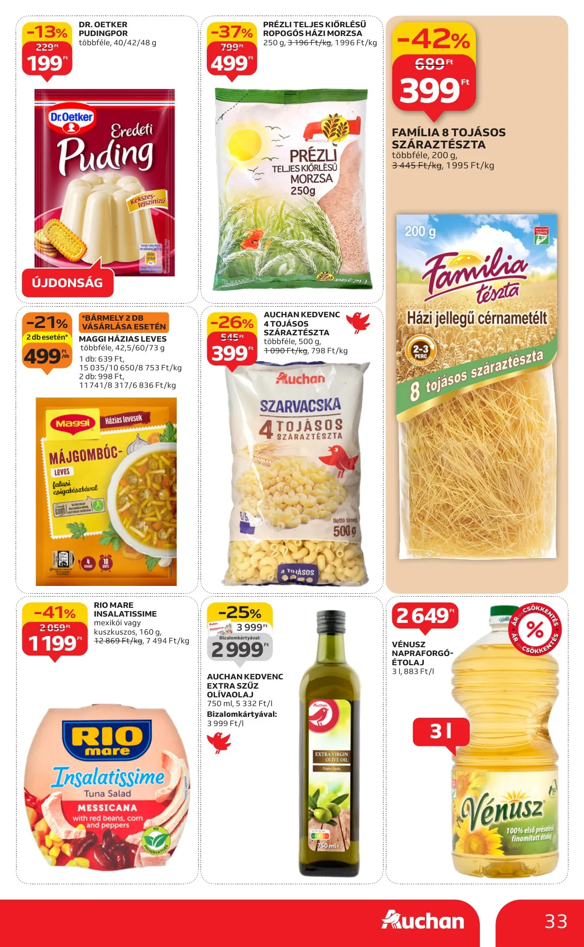 Auchan akciós újság Hipermarket 10.09–10.15 – 33. oldal