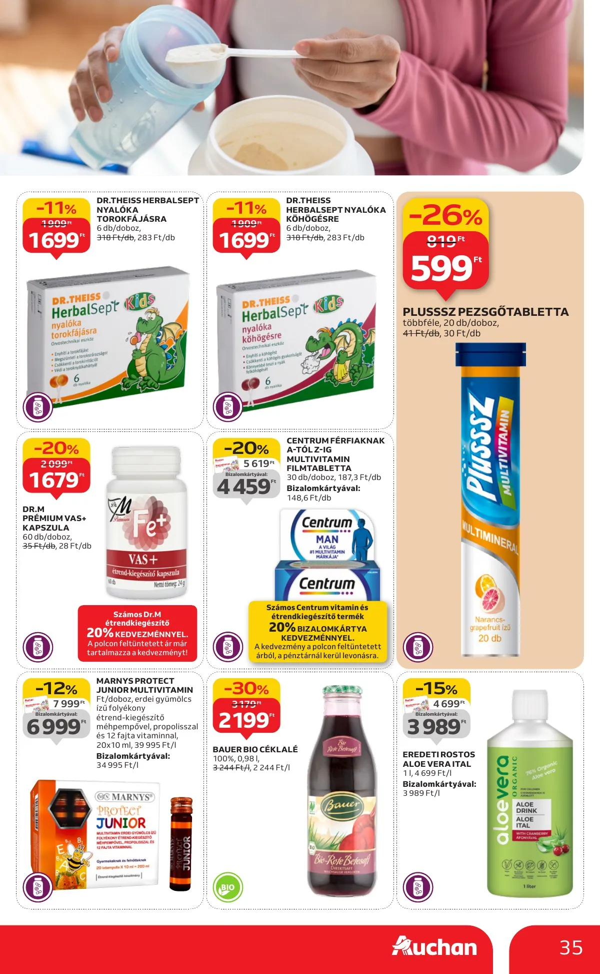 Auchan akciós újság Hipermarket 10.09–10.15 – 35. oldal