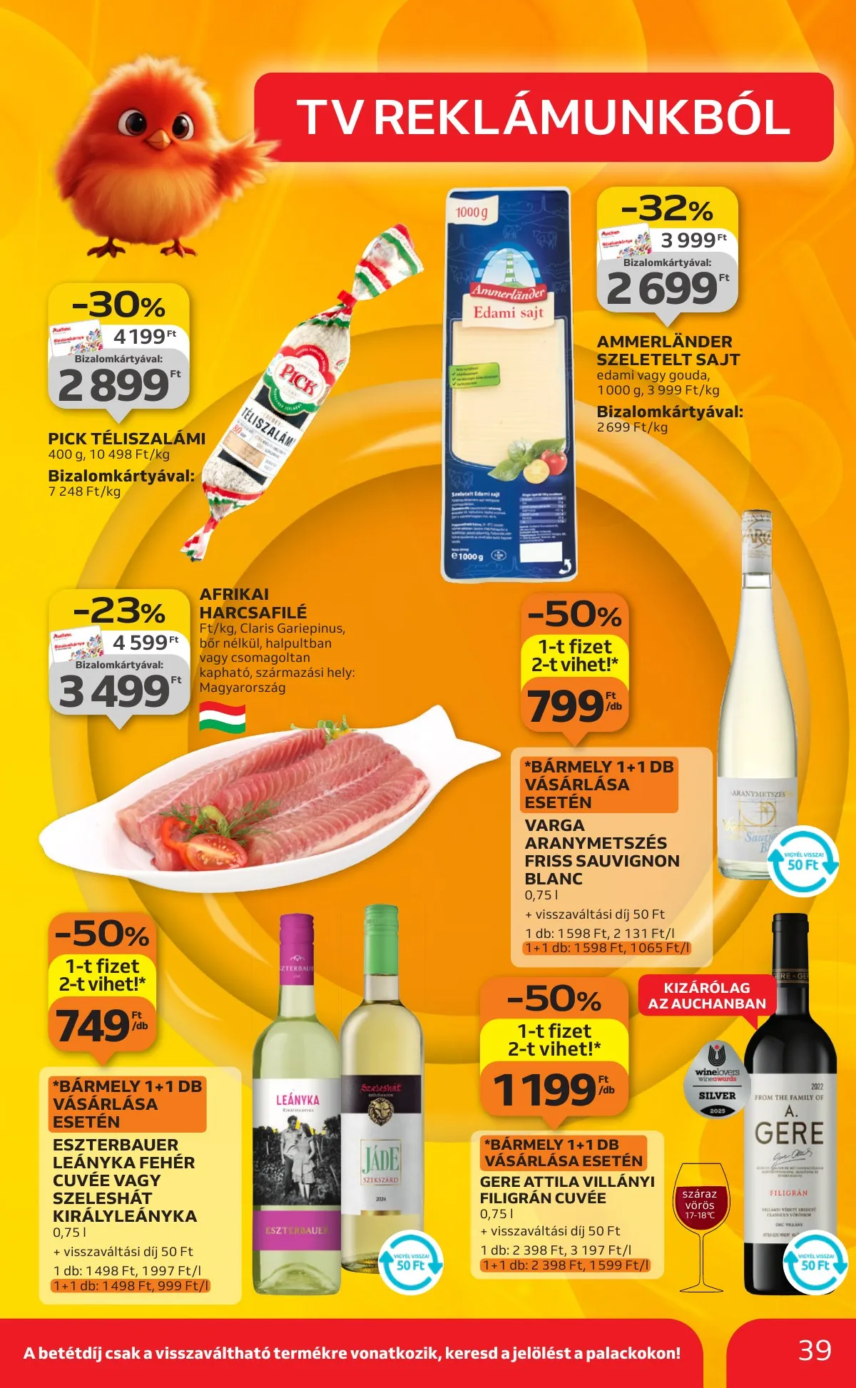 Auchan akciós újság Hipermarket 10.09–10.15 – 39. oldal