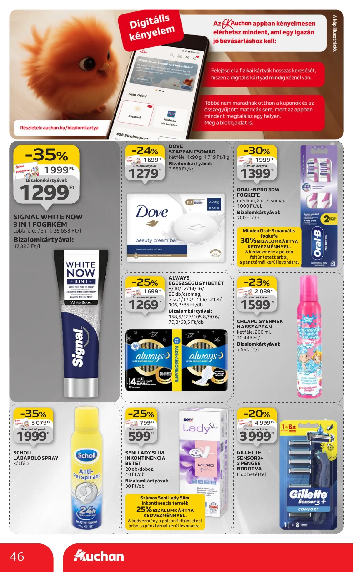 Auchan akciós újság Hipermarket 10.09–10.15 – 46. oldal