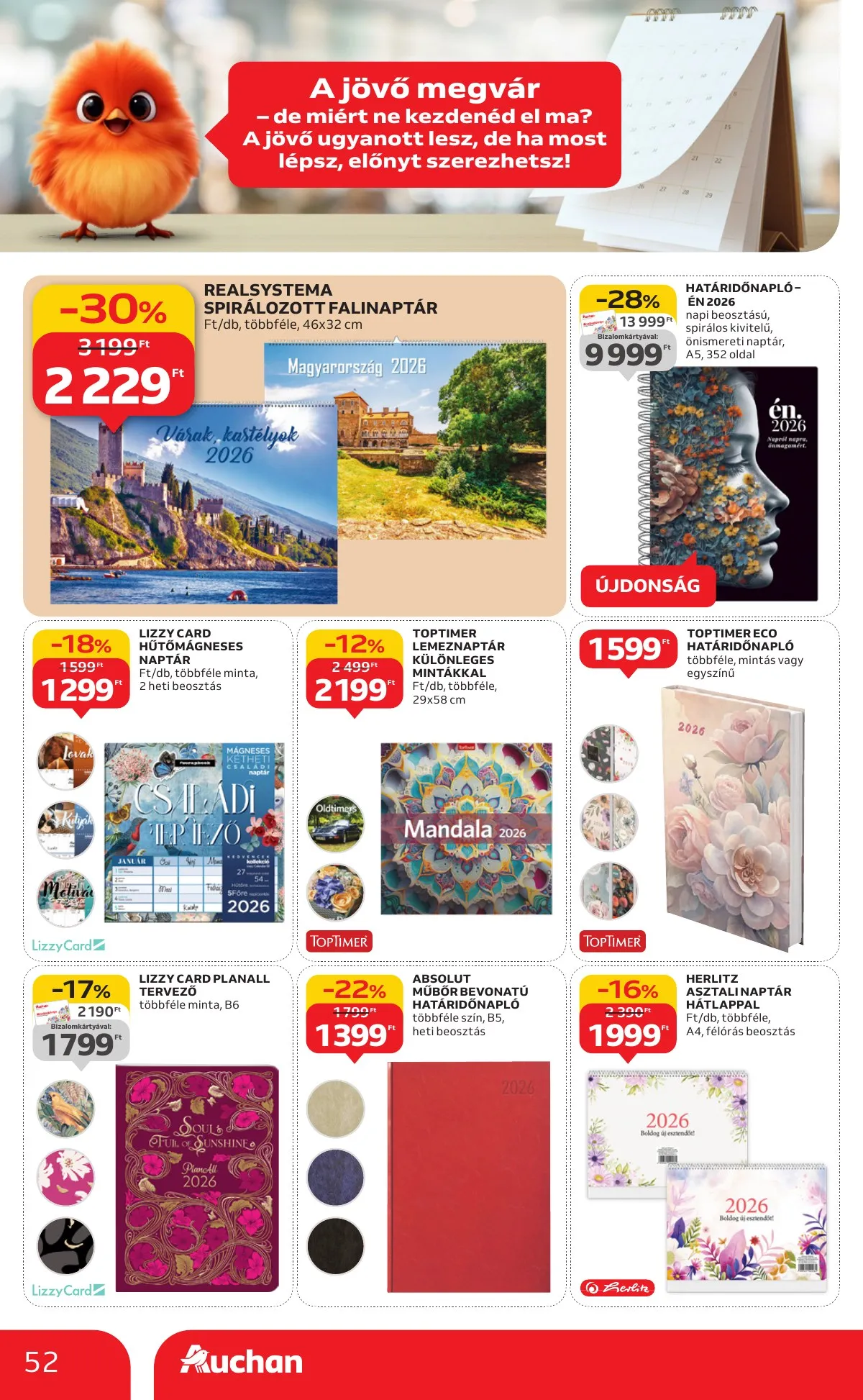 Auchan akciós újság Hipermarket 10.09–10.15 – 52. oldal