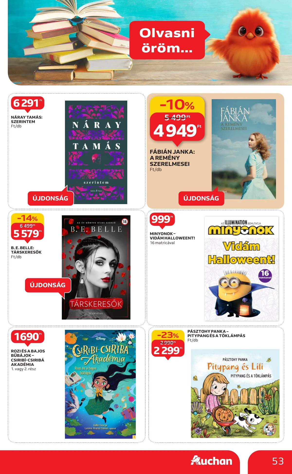 Auchan akciós újság Hipermarket 10.09–10.15 – 53. oldal