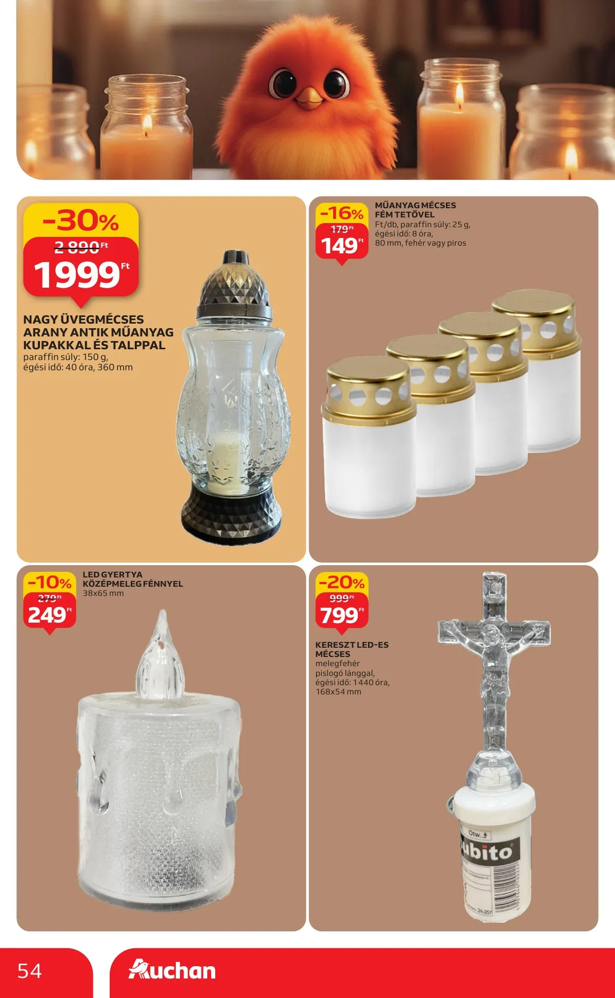 Auchan akciós újság Hipermarket 10.09–10.15 – 54. oldal