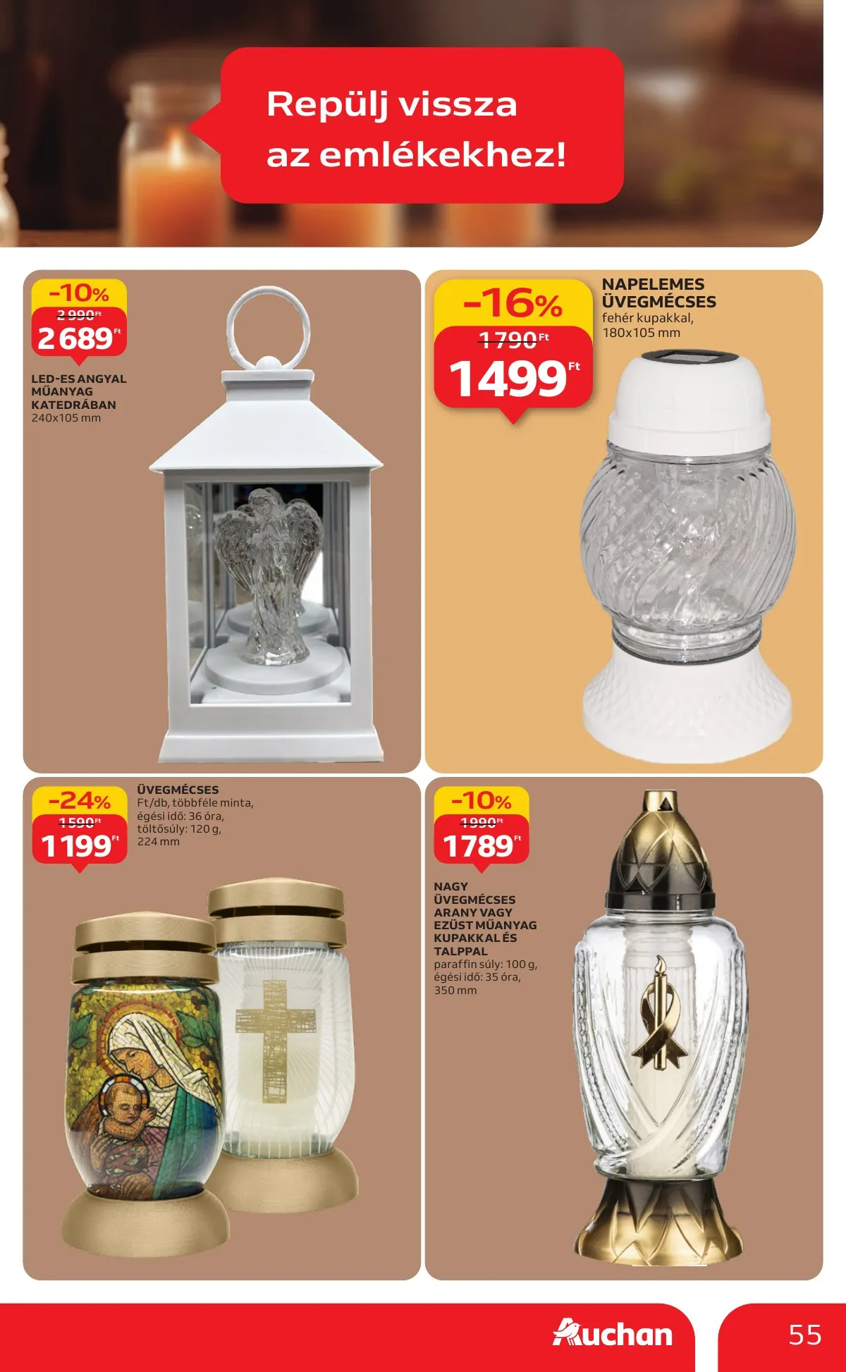 Auchan akciós újság Hipermarket 10.09–10.15 – 55. oldal