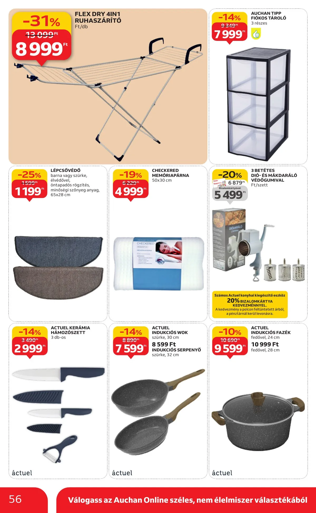 Auchan akciós újság Hipermarket 10.09–10.15 – 56. oldal