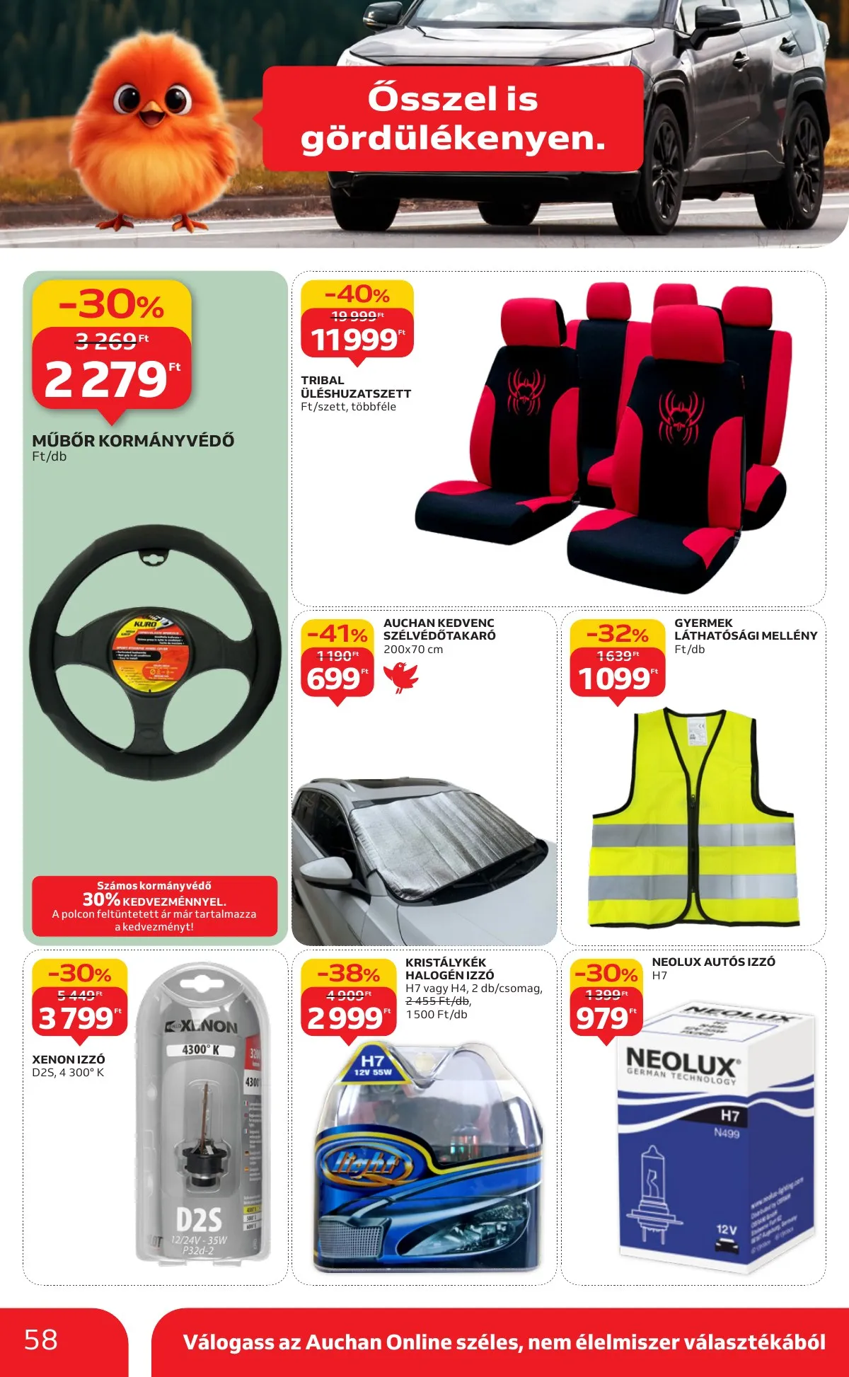 Auchan akciós újság Hipermarket 10.09–10.15 – 58. oldal