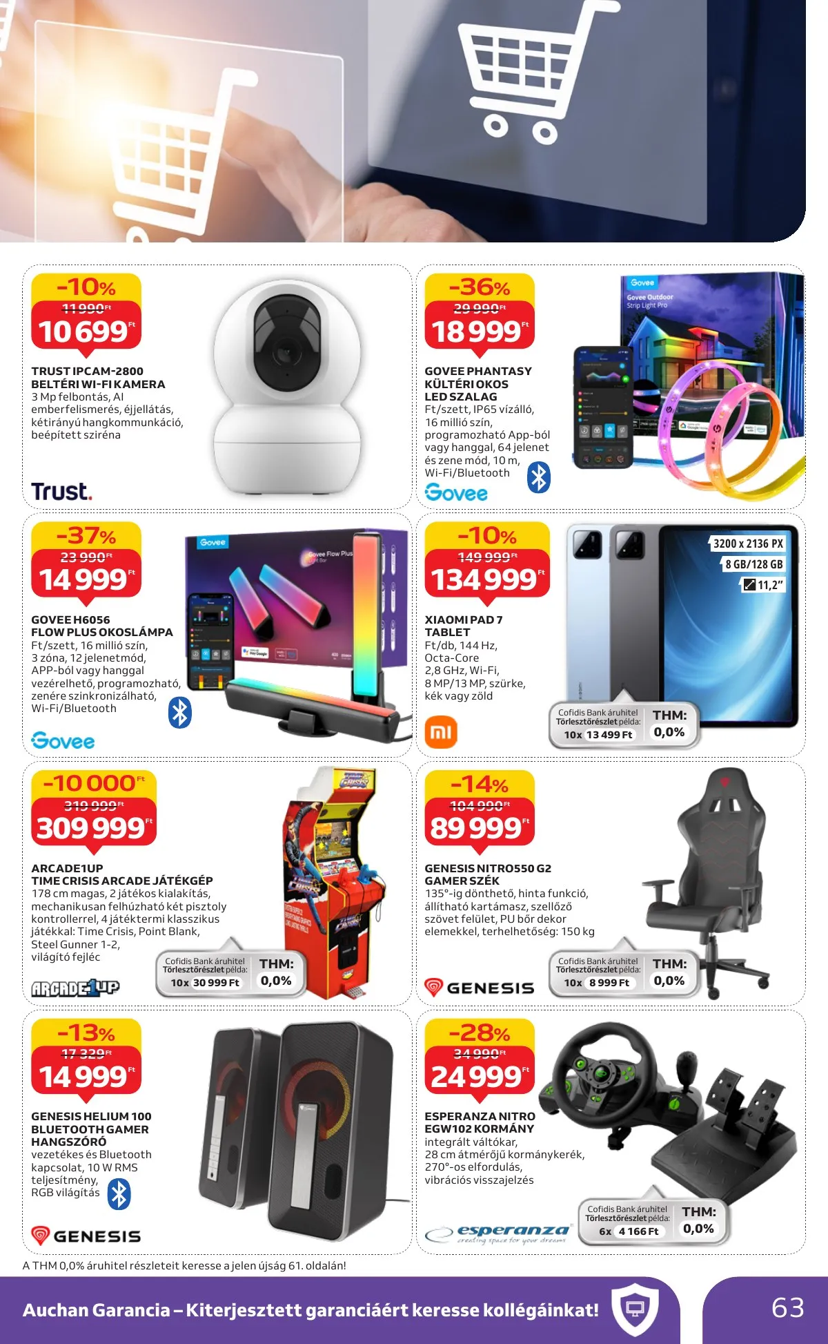 Auchan akciós újság Hipermarket 10.09–10.15 – 63. oldal