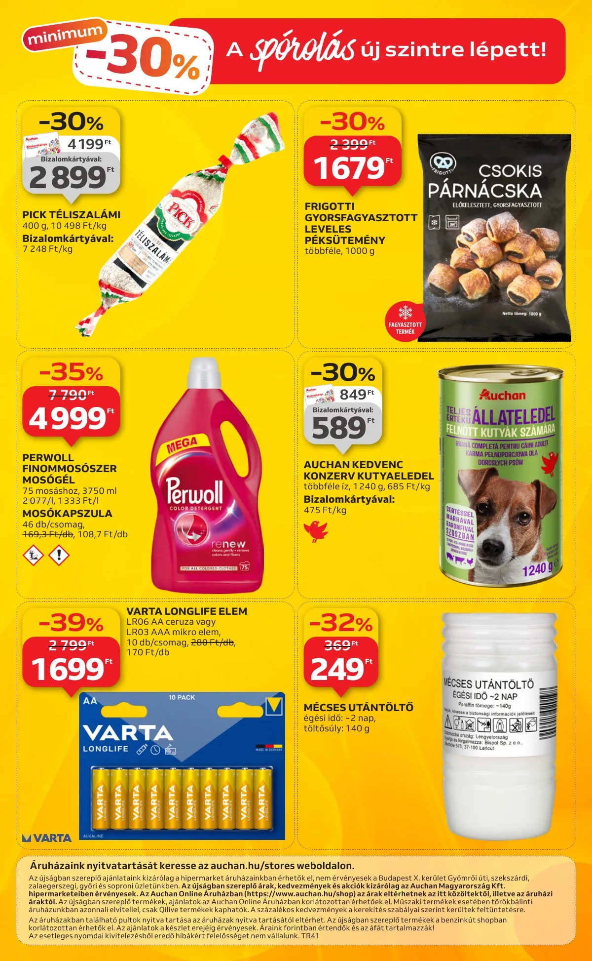 Auchan akciós újság Hipermarket 10.09–10.15 – 64. oldal