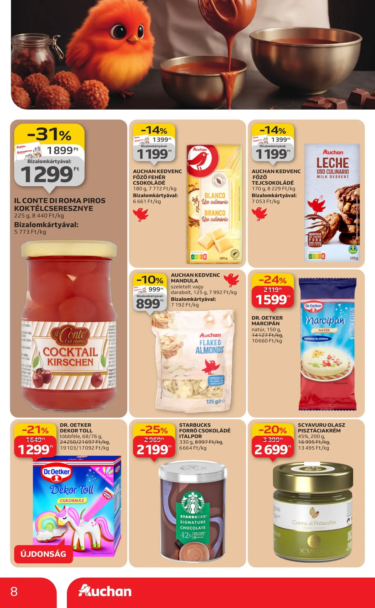Auchan akciós újság Hipermarket 10.09–10.15 – 8. oldal