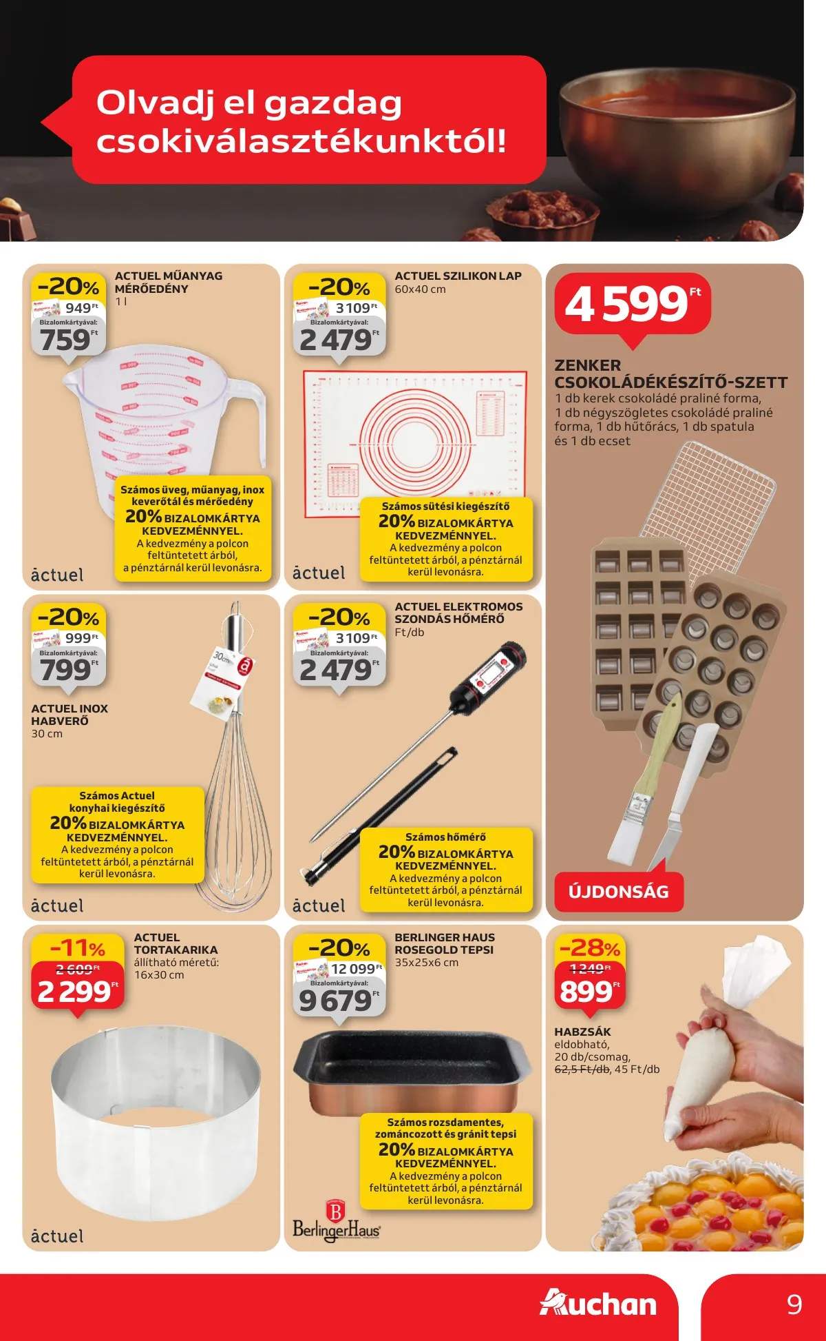 Auchan akciós újság Hipermarket 10.09–10.15 – 9. oldal