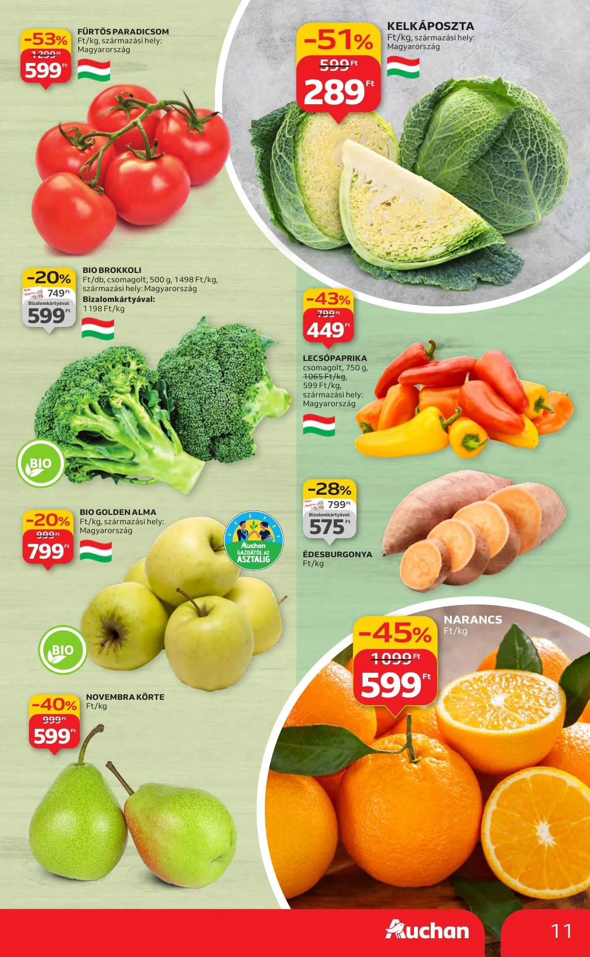 Auchan akciós újság Hipermarket 10.16–10.22 – 11. oldal