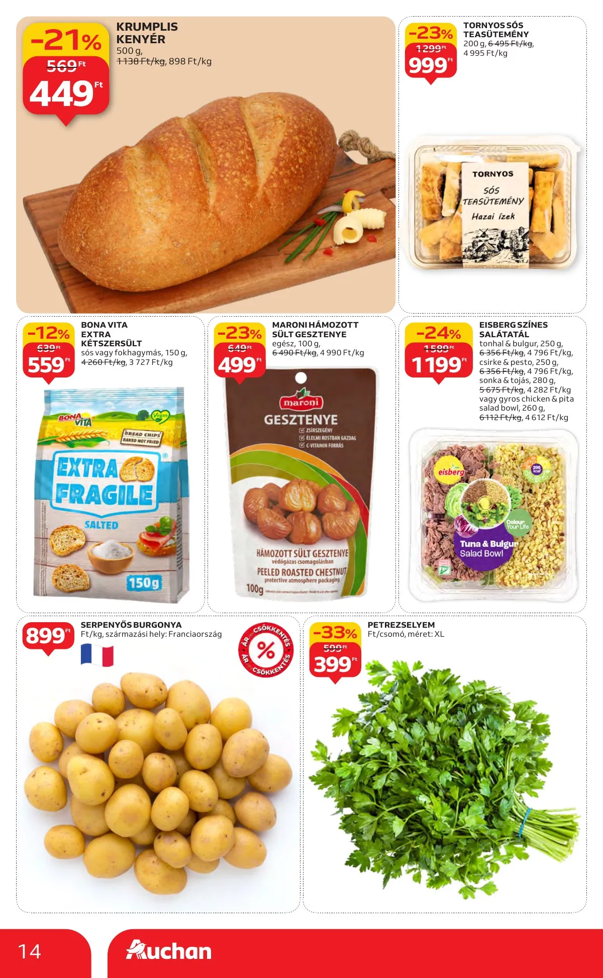 Auchan akciós újság Hipermarket 10.16–10.22 – 14. oldal