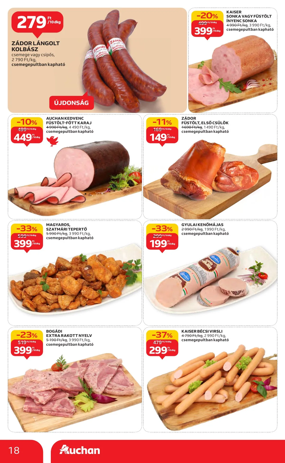 Auchan akciós újság Hipermarket 10.16–10.22 – 18. oldal