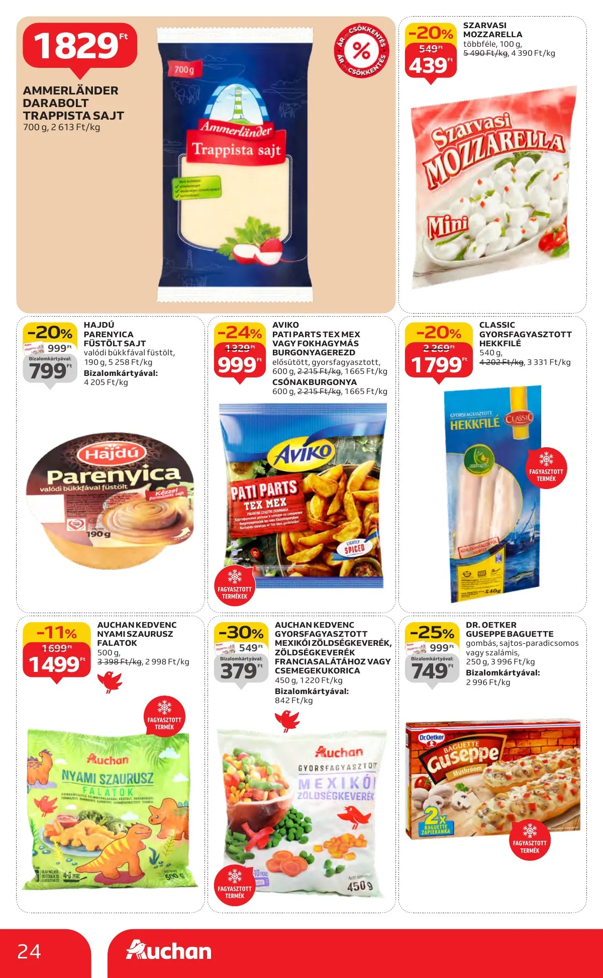 Auchan akciós újság Hipermarket 10.16–10.22 – 24. oldal
