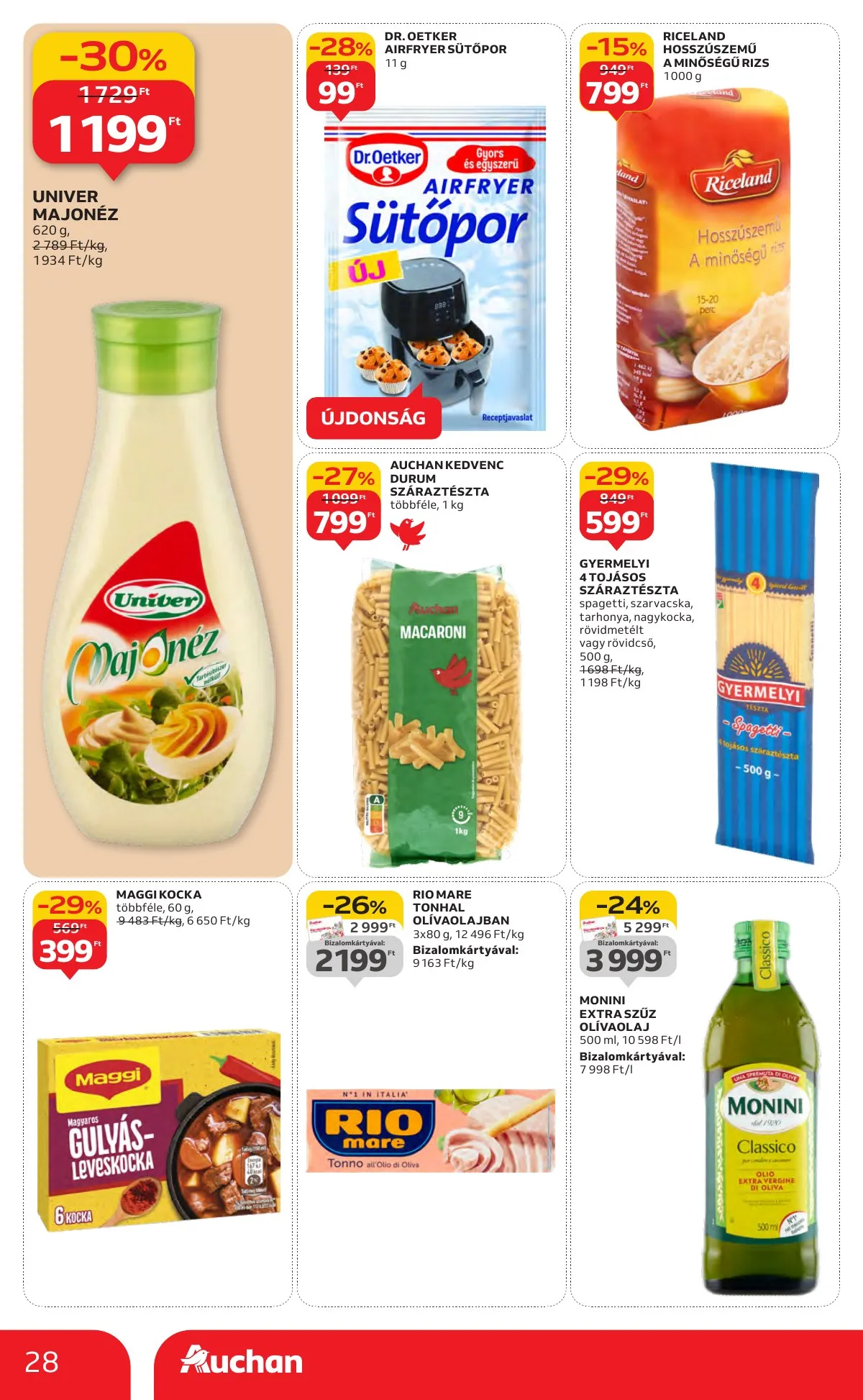 Auchan akciós újság Hipermarket 10.16–10.22 – 28. oldal