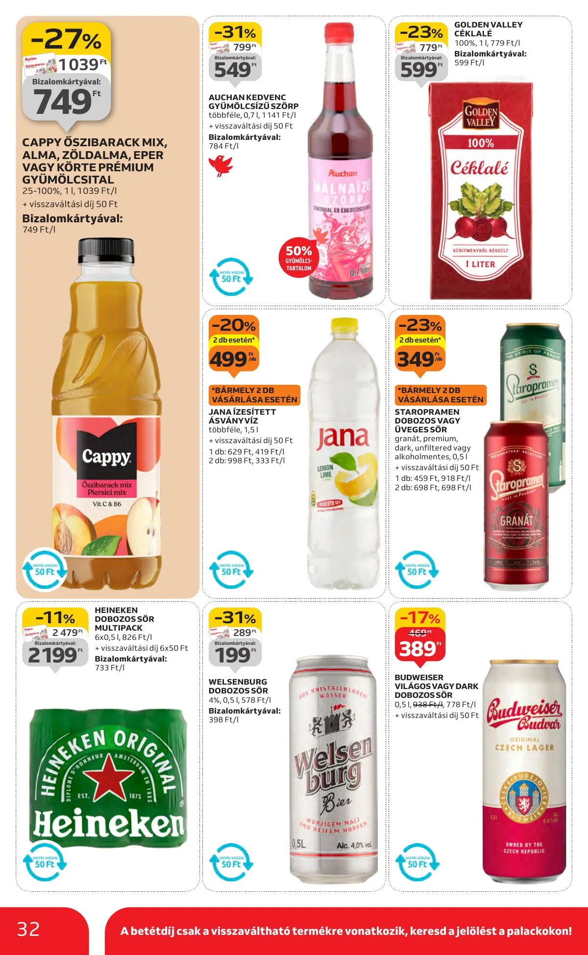 Auchan akciós újság Hipermarket 10.16–10.22 – 32. oldal