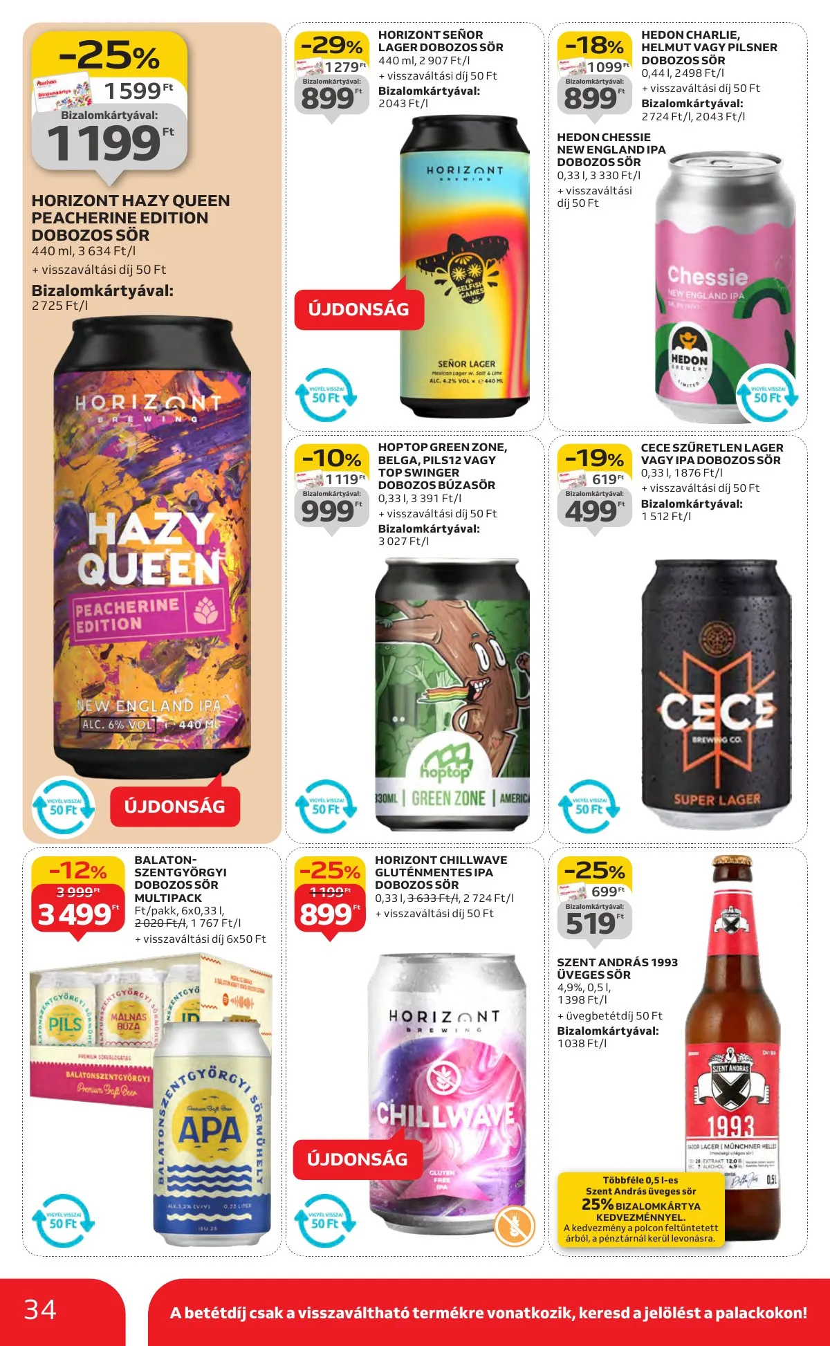 Auchan akciós újság Hipermarket 10.16–10.22 – 34. oldal