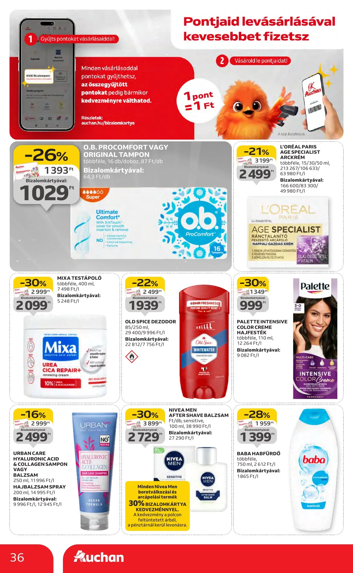 Auchan akciós újság Hipermarket 10.16–10.22 – 36. oldal