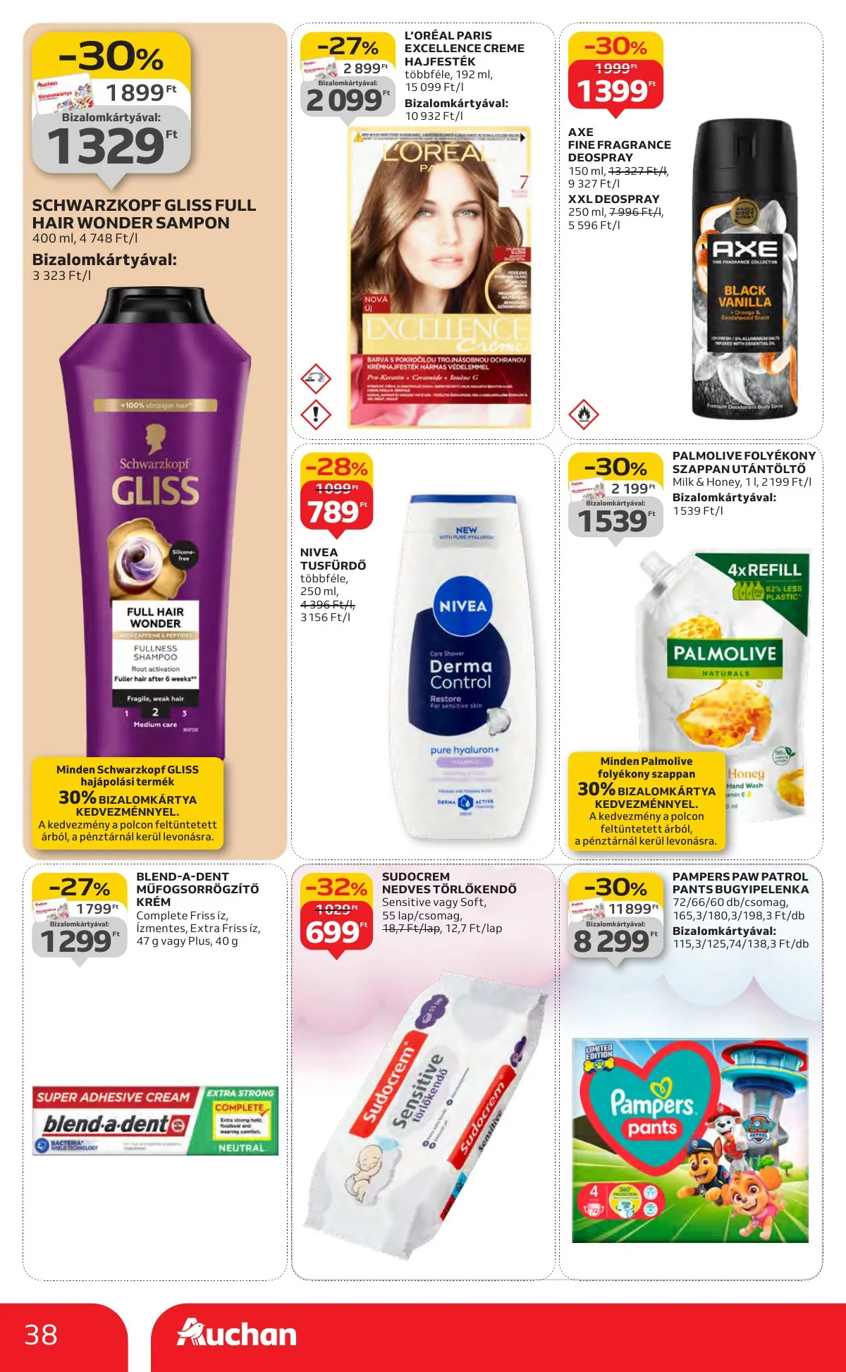 Auchan akciós újság Hipermarket 10.16–10.22 – 38. oldal