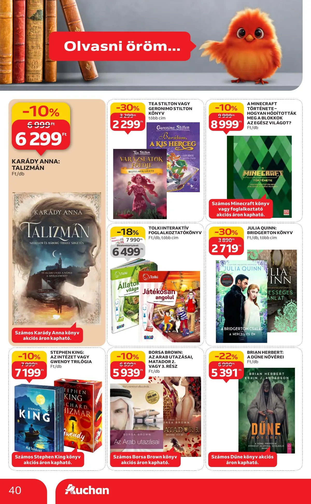 Auchan akciós újság Hipermarket 10.16–10.22 – 40. oldal