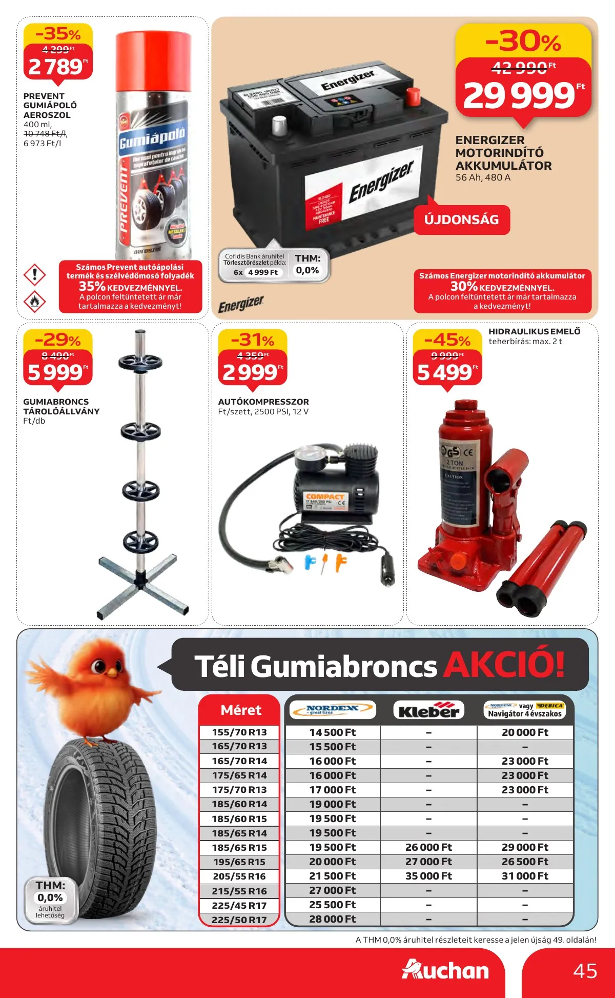 Auchan akciós újság Hipermarket 10.16–10.22 – 45. oldal