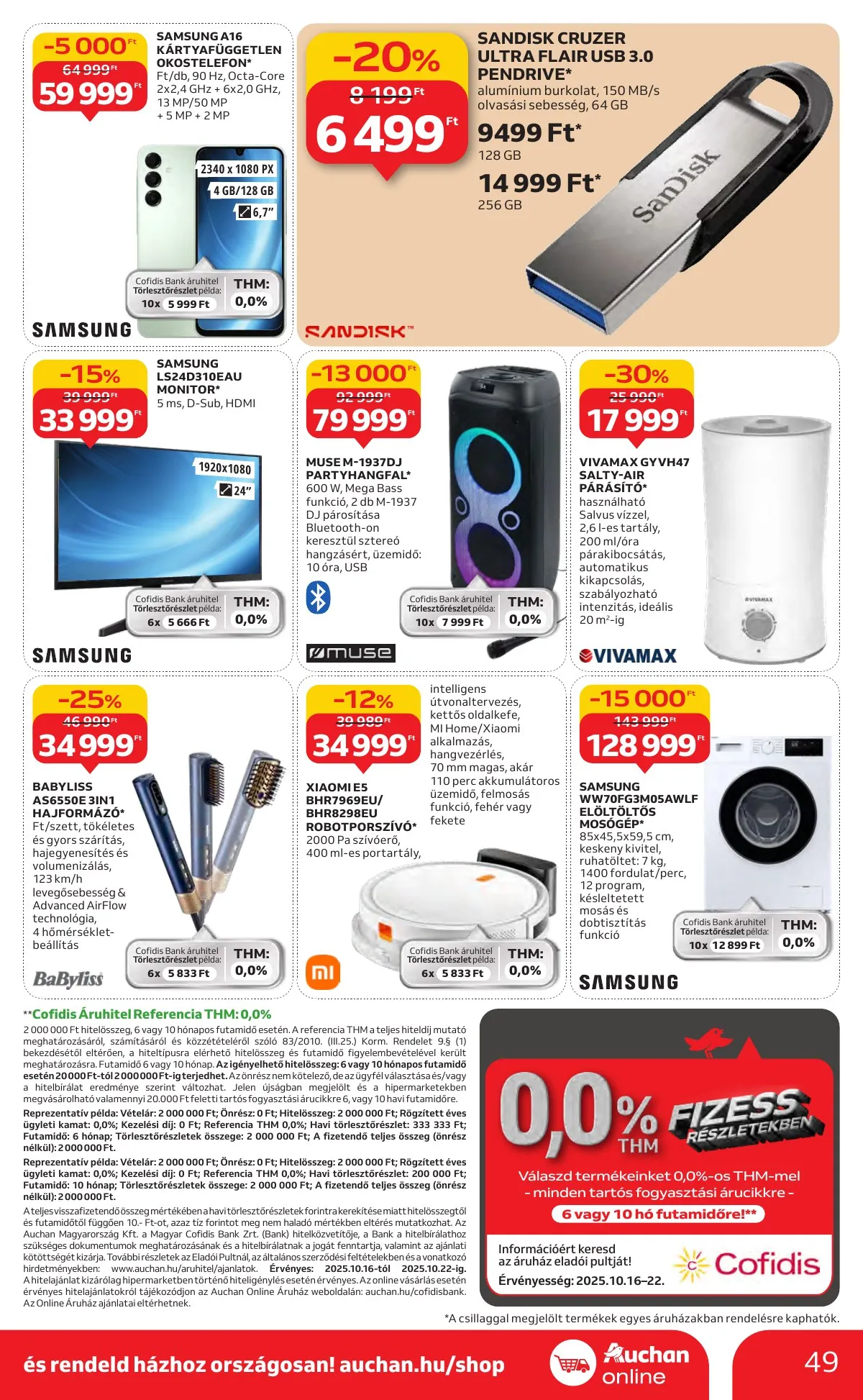 Auchan akciós újság Hipermarket 10.16–10.22 – 49. oldal